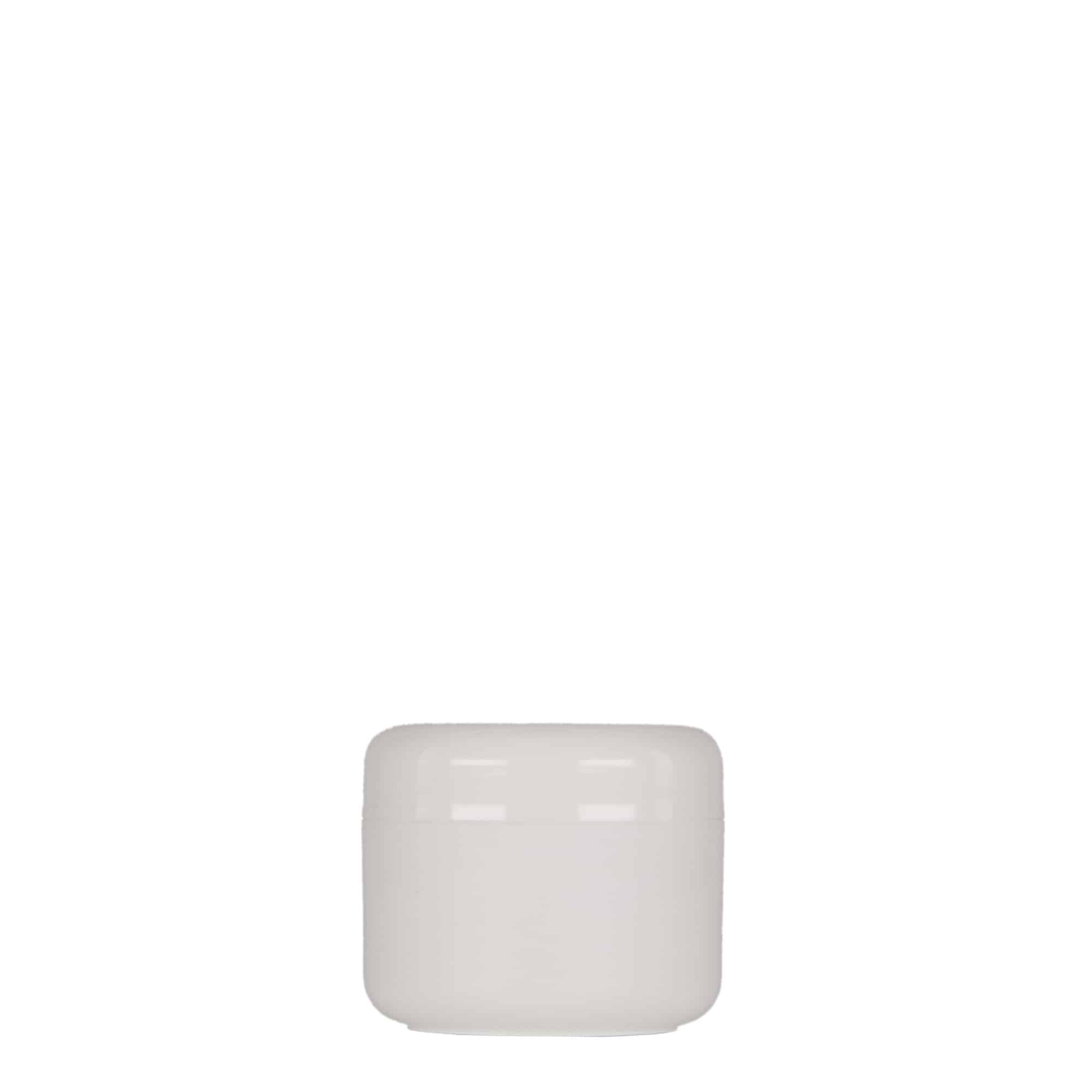 Dose en plastique 30 ml « Bianca », PP, blanc, ouverture : bouchon à vis