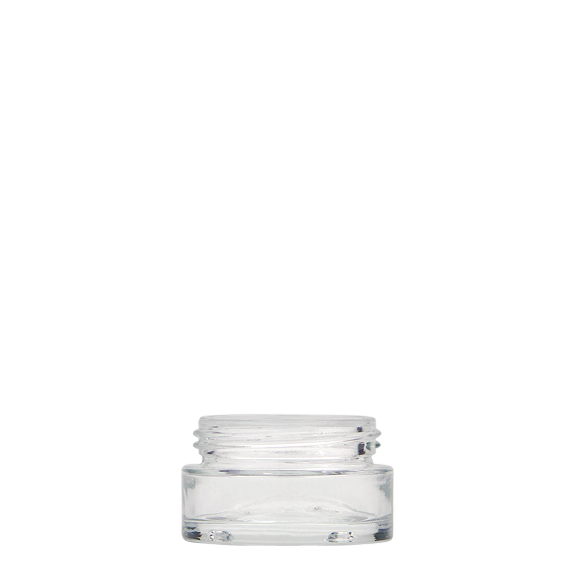 Pot de 15 ml « Clear Edition », verre, ouverture : bouchon à vis