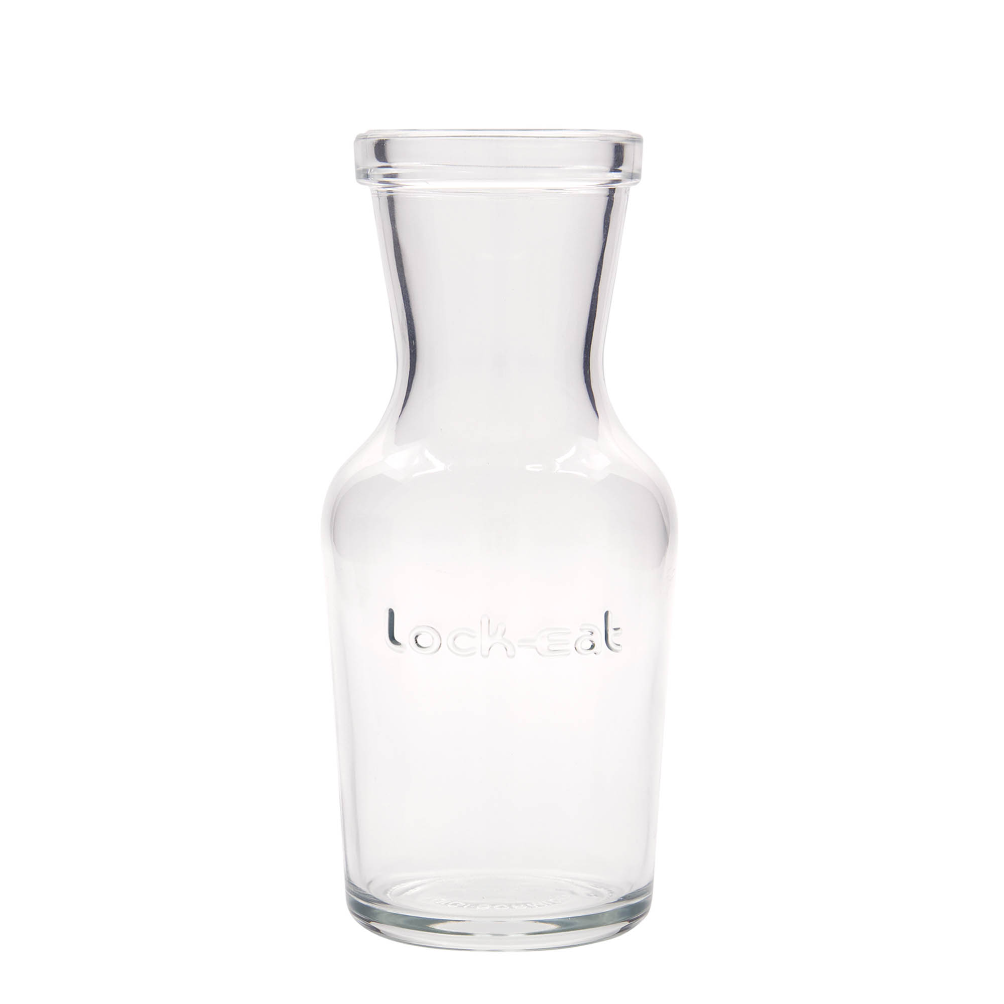 Carafe en verre 500 ml « Lock-Eat », ouverture : fermeture à pince métallique