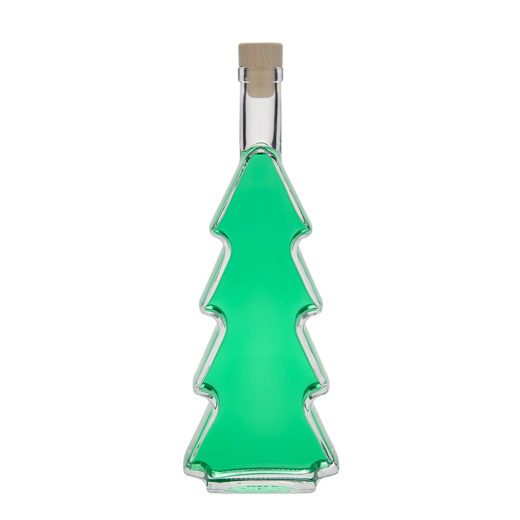 Bouteille en verre de 500 ml « Sapin », ouverture : bouchon en liège