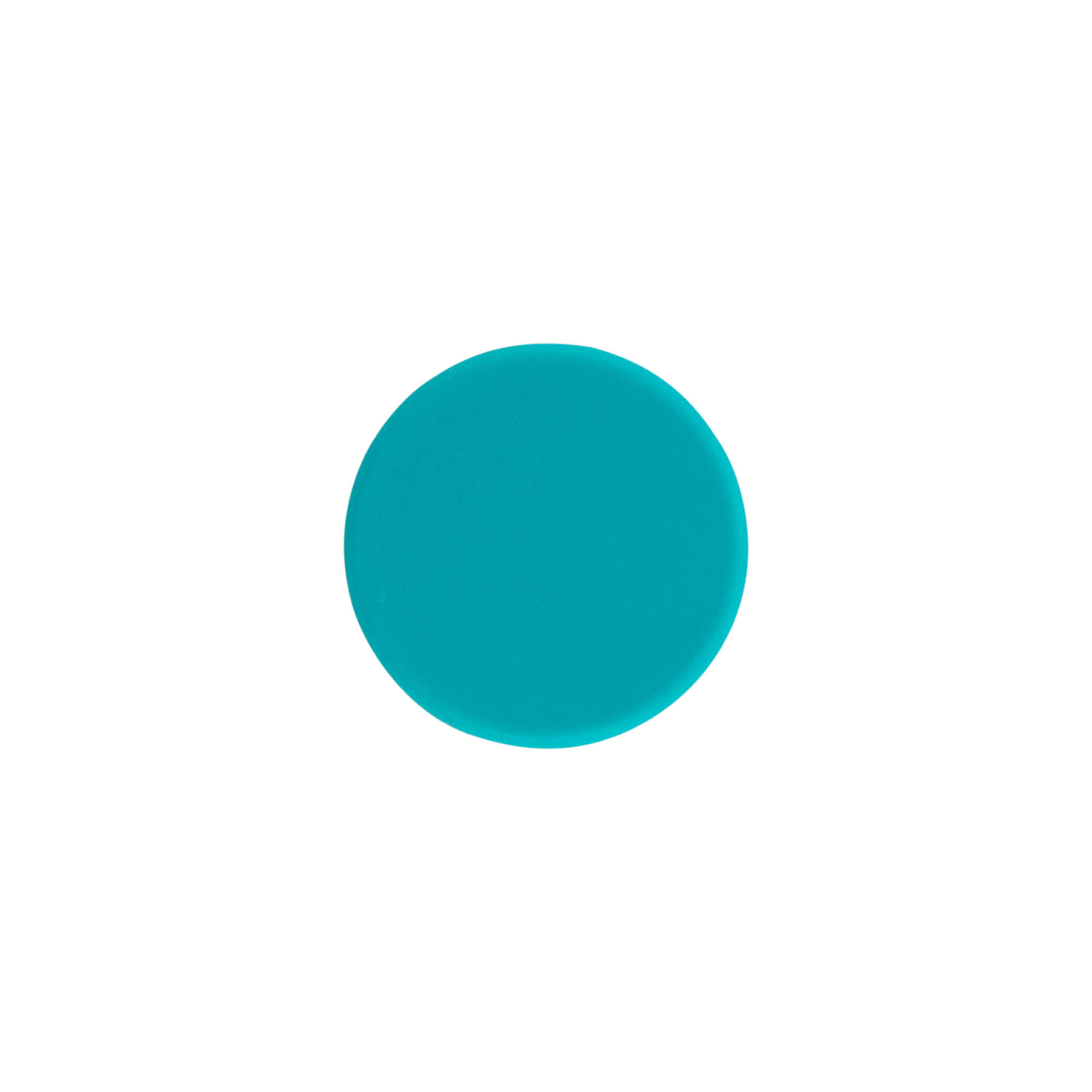 Bouchon à vis, plastique ABS, turquoise, pour ouverture : GPI 28/400