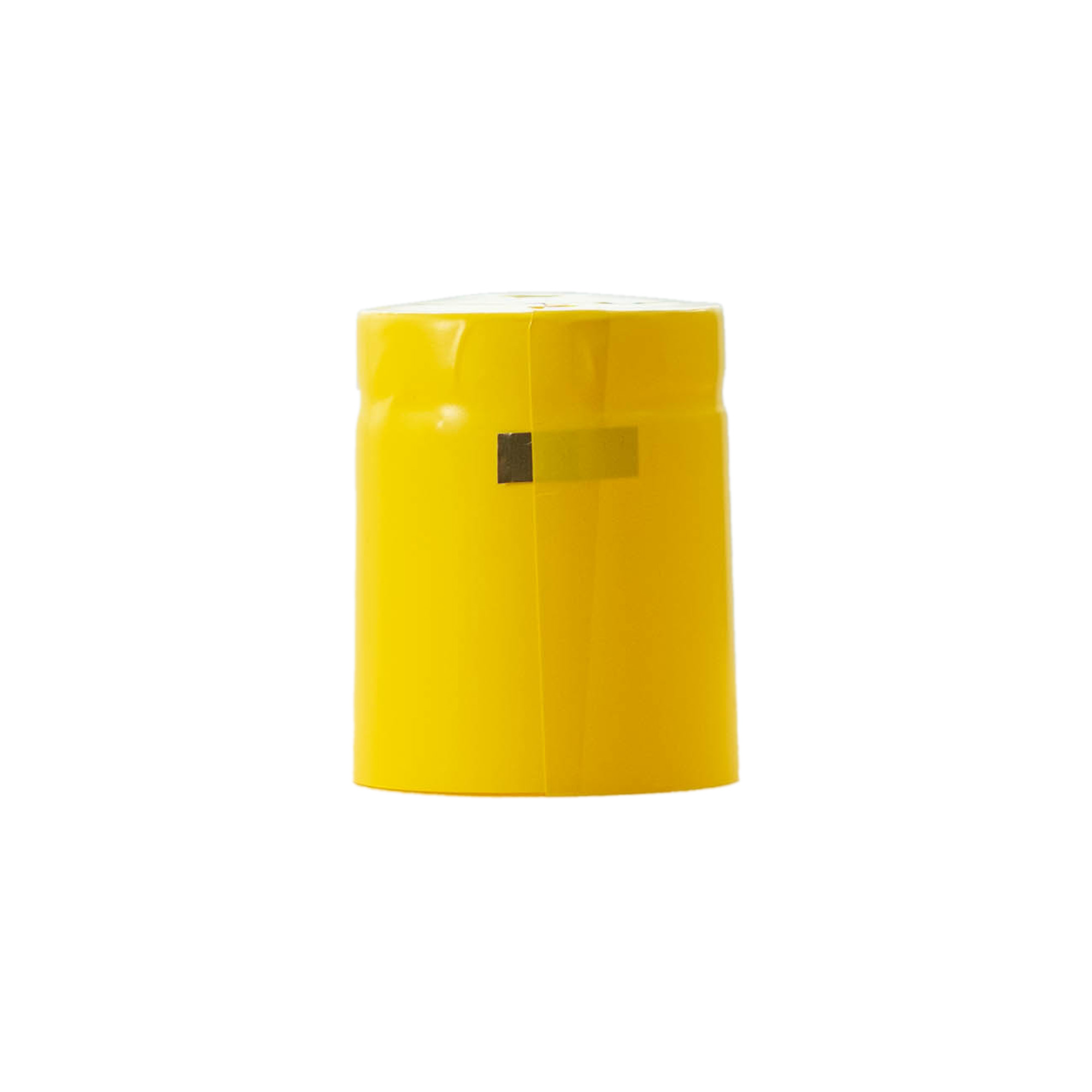 Capsule thermorétractable 32x41, plastique PVC, jaune