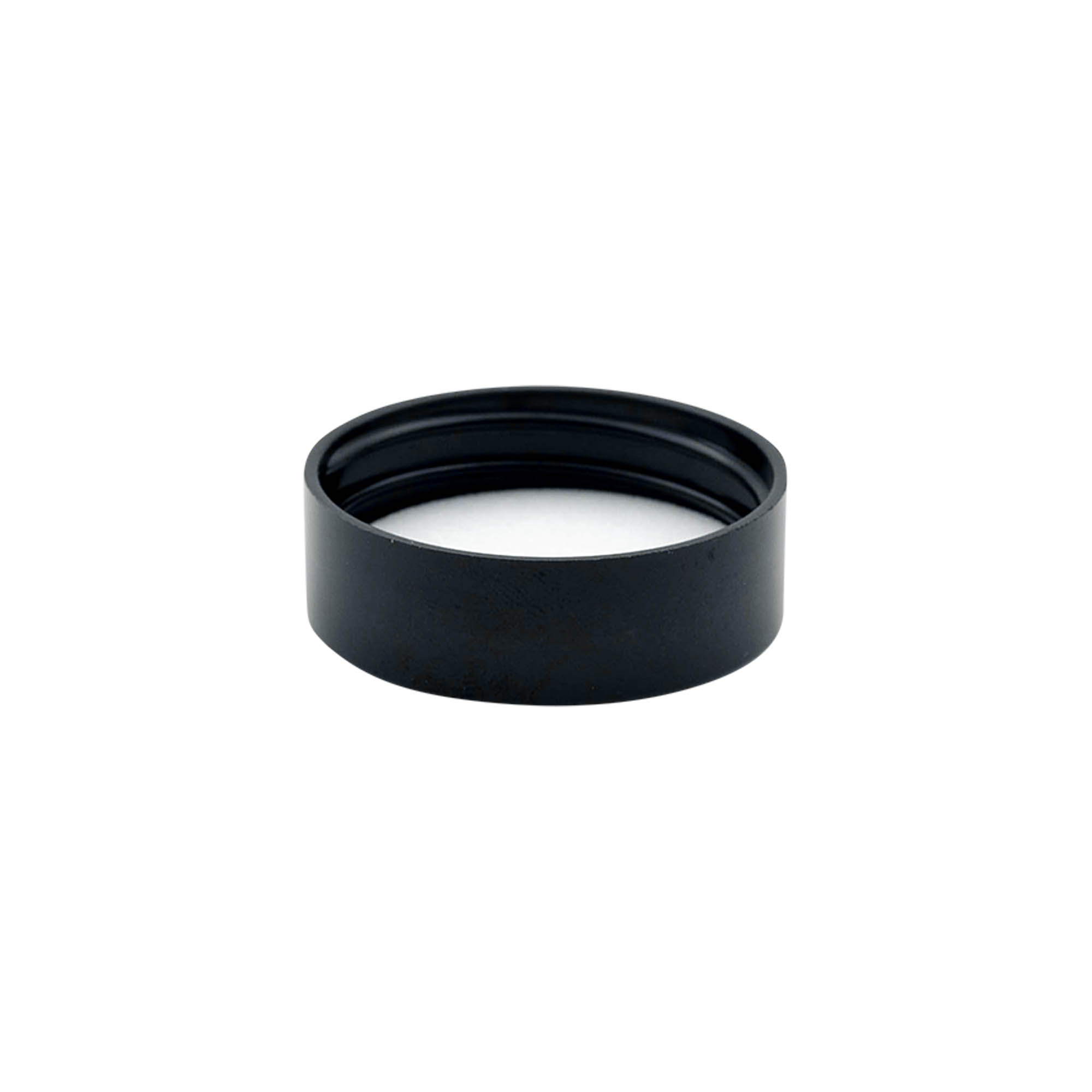 Bouchon à vis pour 30 ml 'Brown Line', plastique HPM, noir Bouchon à vis pour 30 ml 'Brown Line', plastique HPM, noir