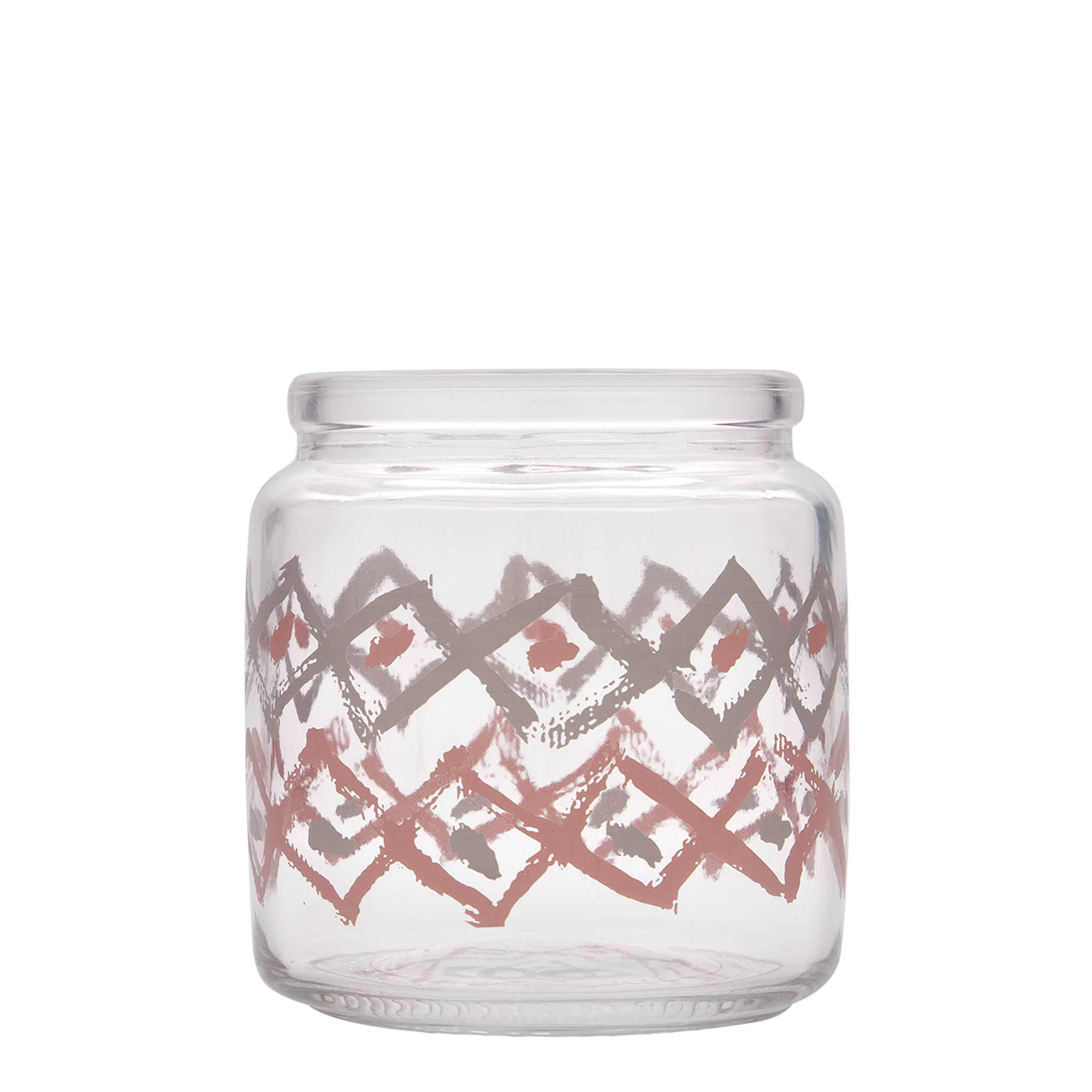 750 ml en verre avec bouchon en liège 'Giara', motif : Manolibera rosa, ouverture : liège