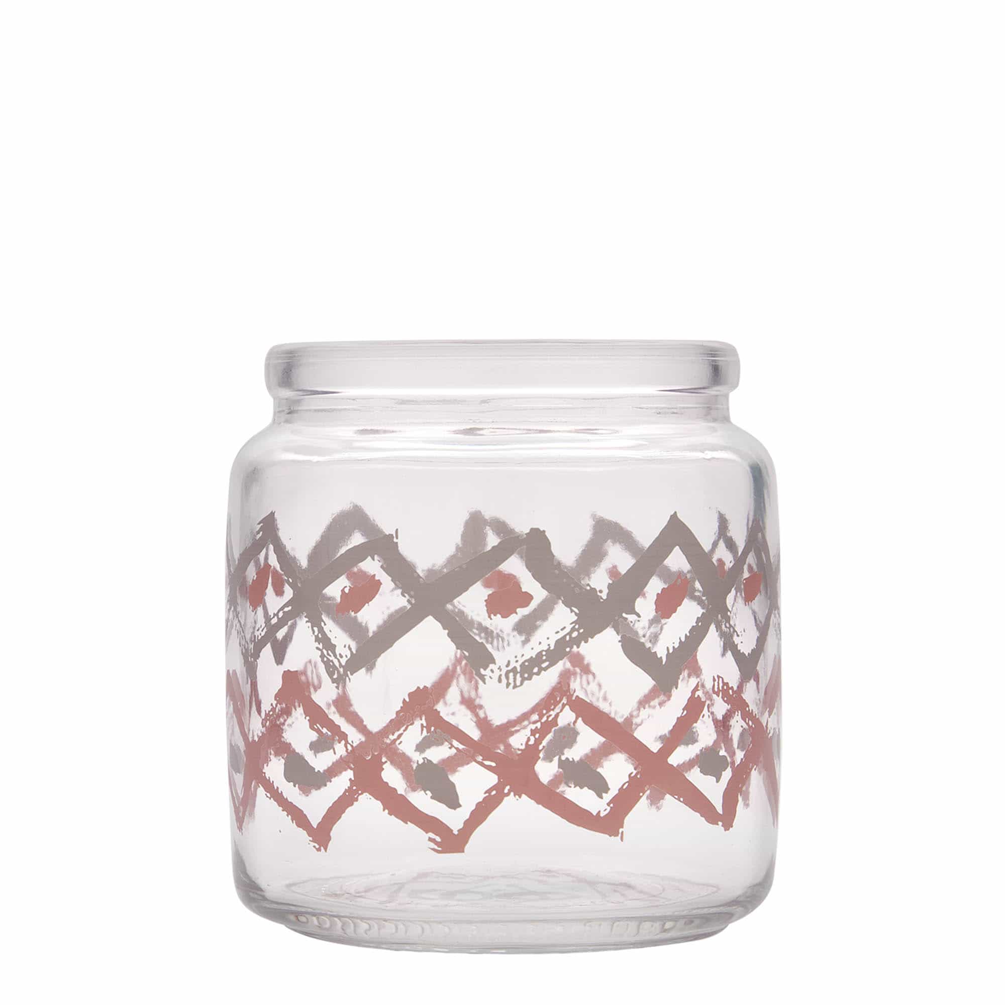 750 ml en verre avec bouchon en liège 'Giara', motif : Manolibera rosa, ouverture : liège 750 ml en verre avec bouchon en liège 'Giara', motif : Manolibera rosa, ouverture : liège