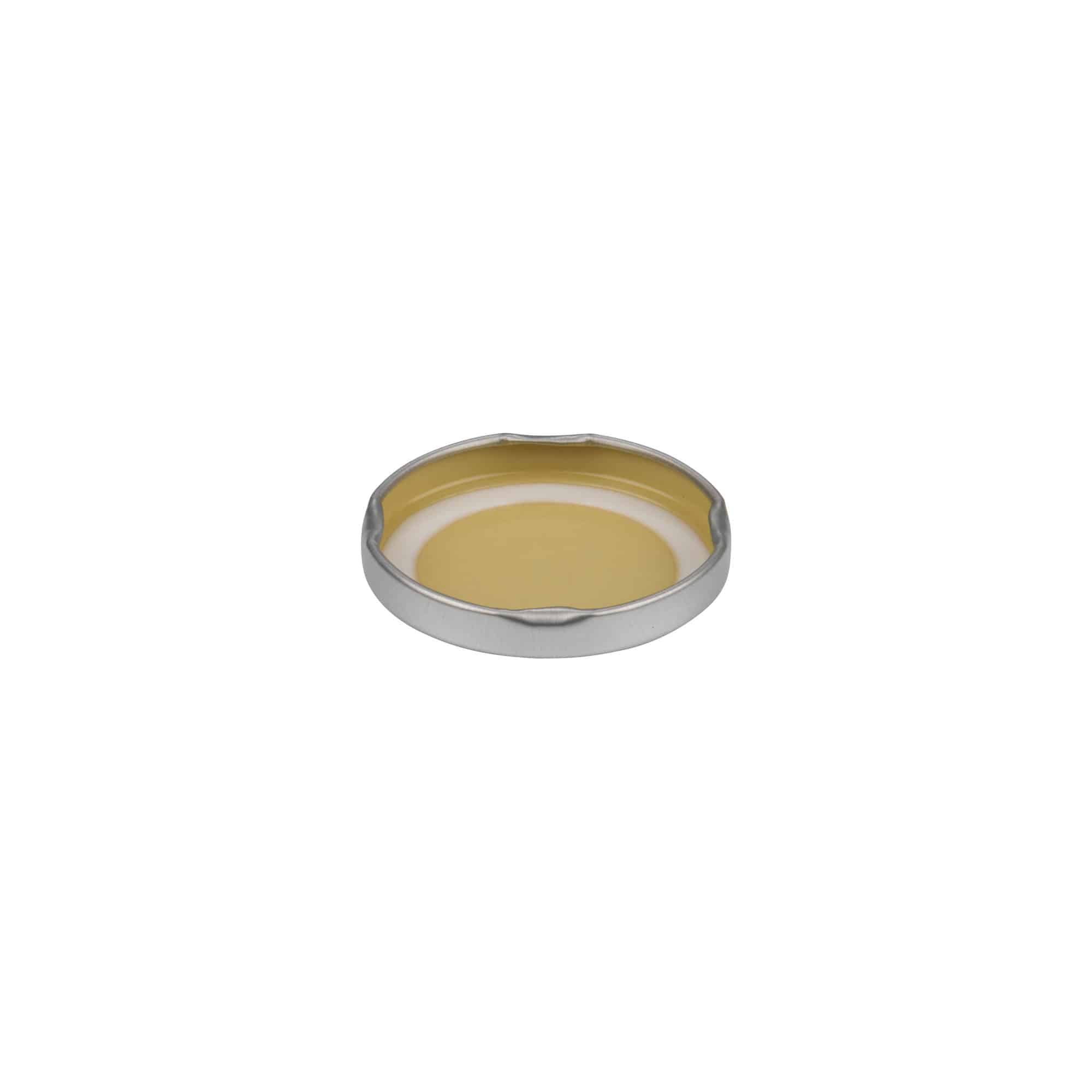 Couvercle Twist-Off, fer blanc, argenté, pour bouchage: TO 48