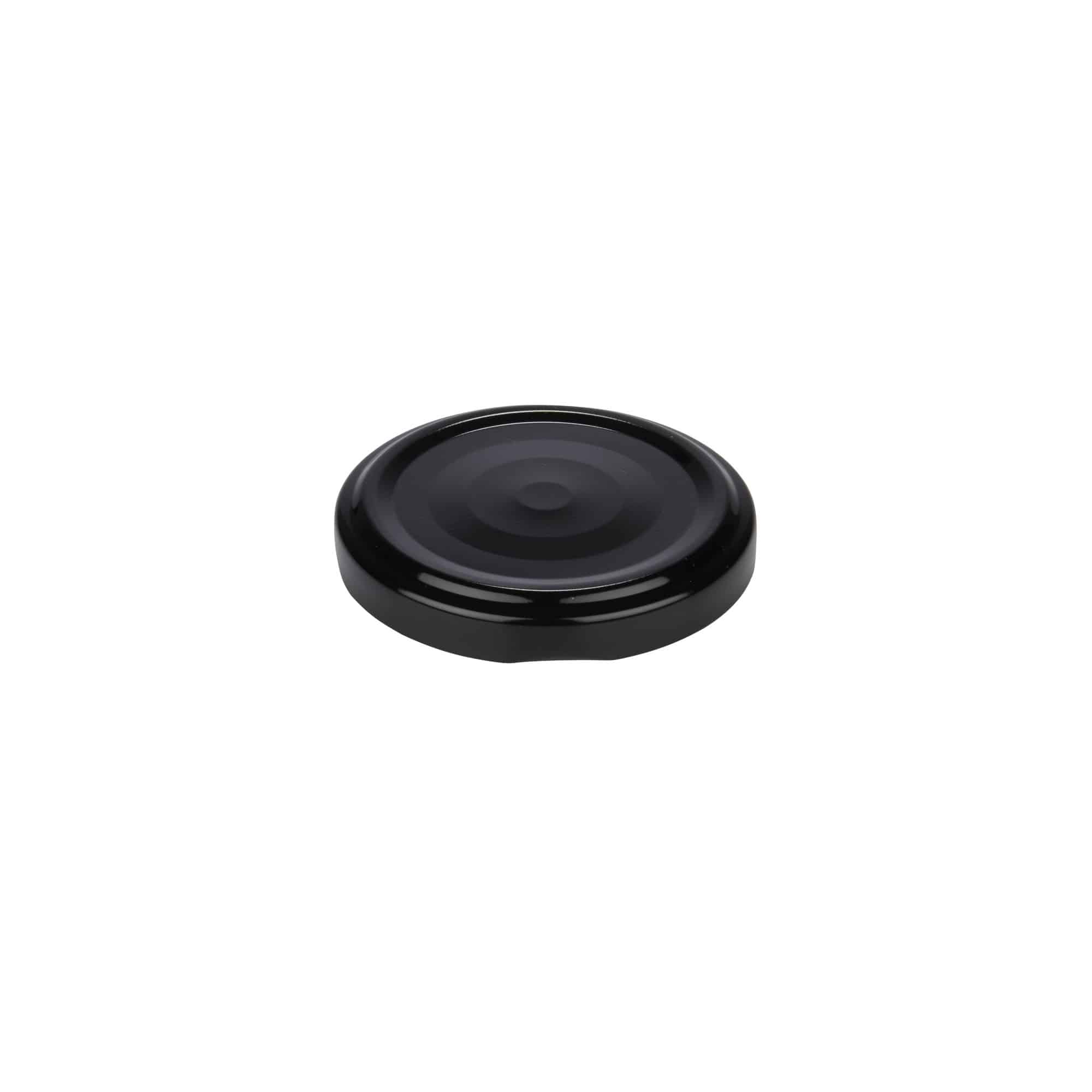 Couvercle Twist-Off, fer blanc, noir, pour bouchage: TO 58