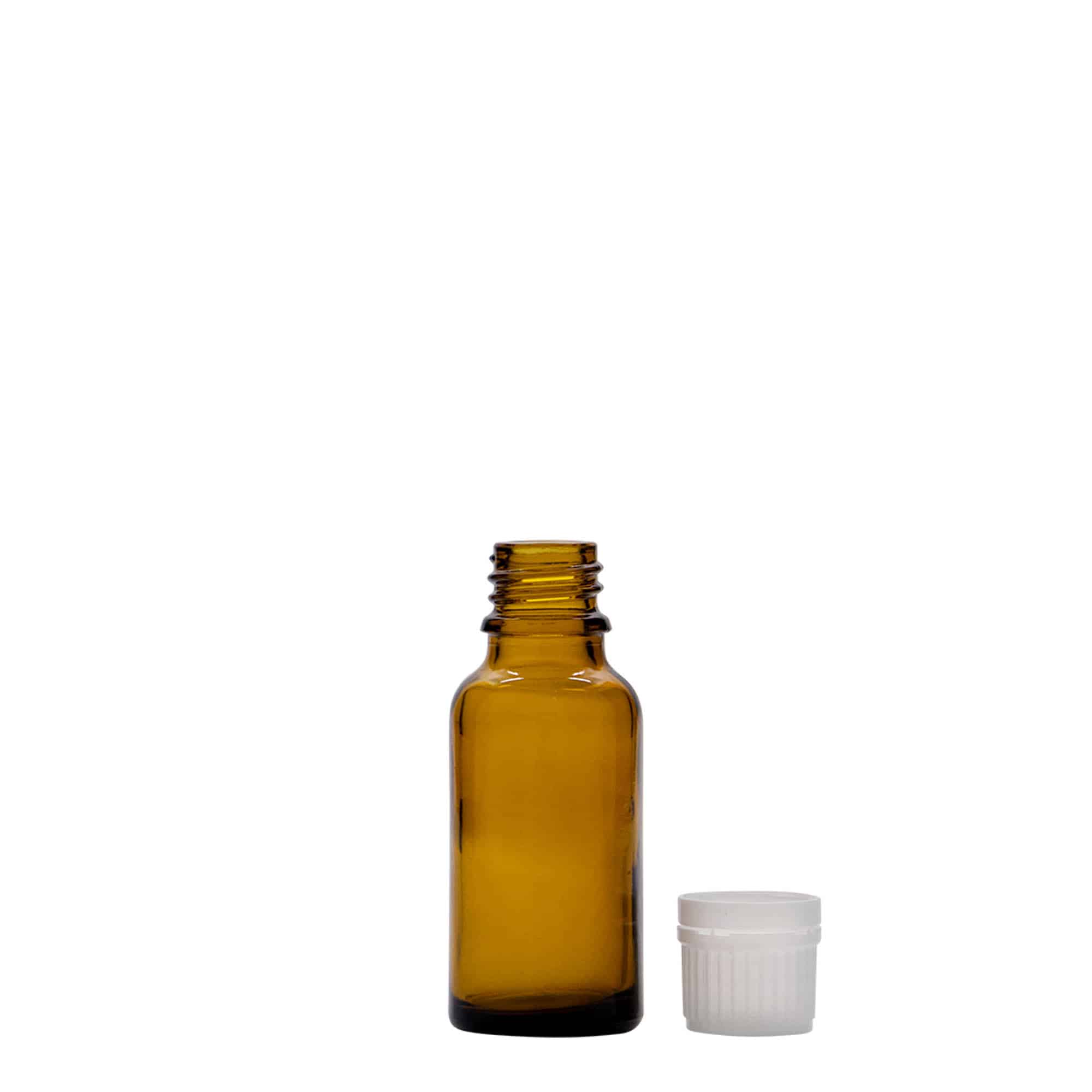 Flacon médical 20 ml, verre brun, ouverture : DIN 18