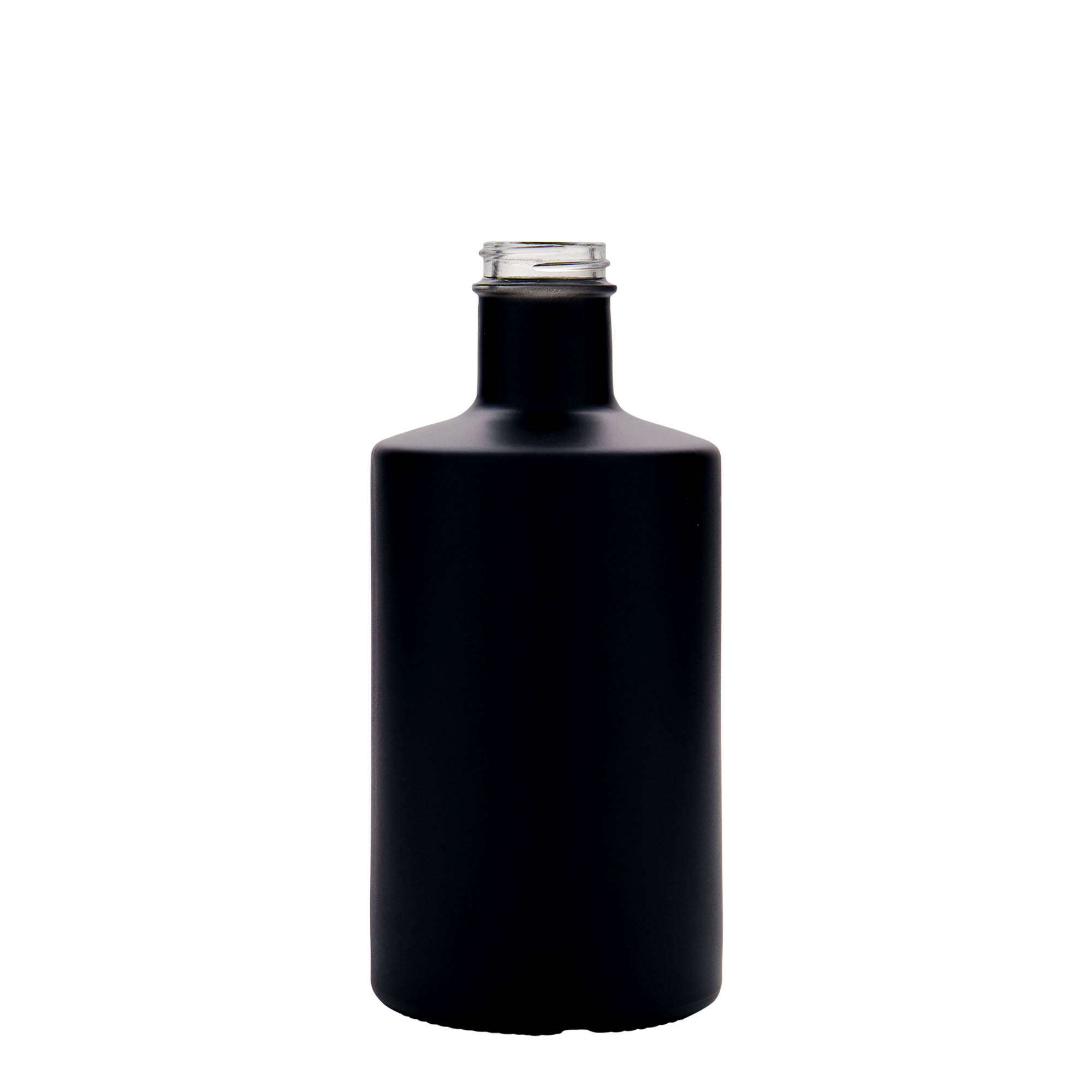 Bouteille en verre 500 ml 'Caroline', noire, ouverture : GPI 33 Bouteille en verre 500 ml 'Caroline', noire, ouverture : GPI 33