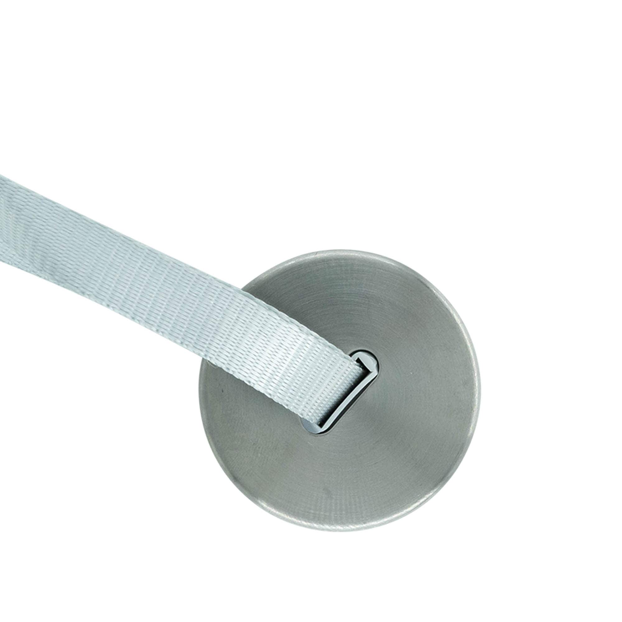 Bouchon à vis 'Perseus' avec bande, métal, argenté