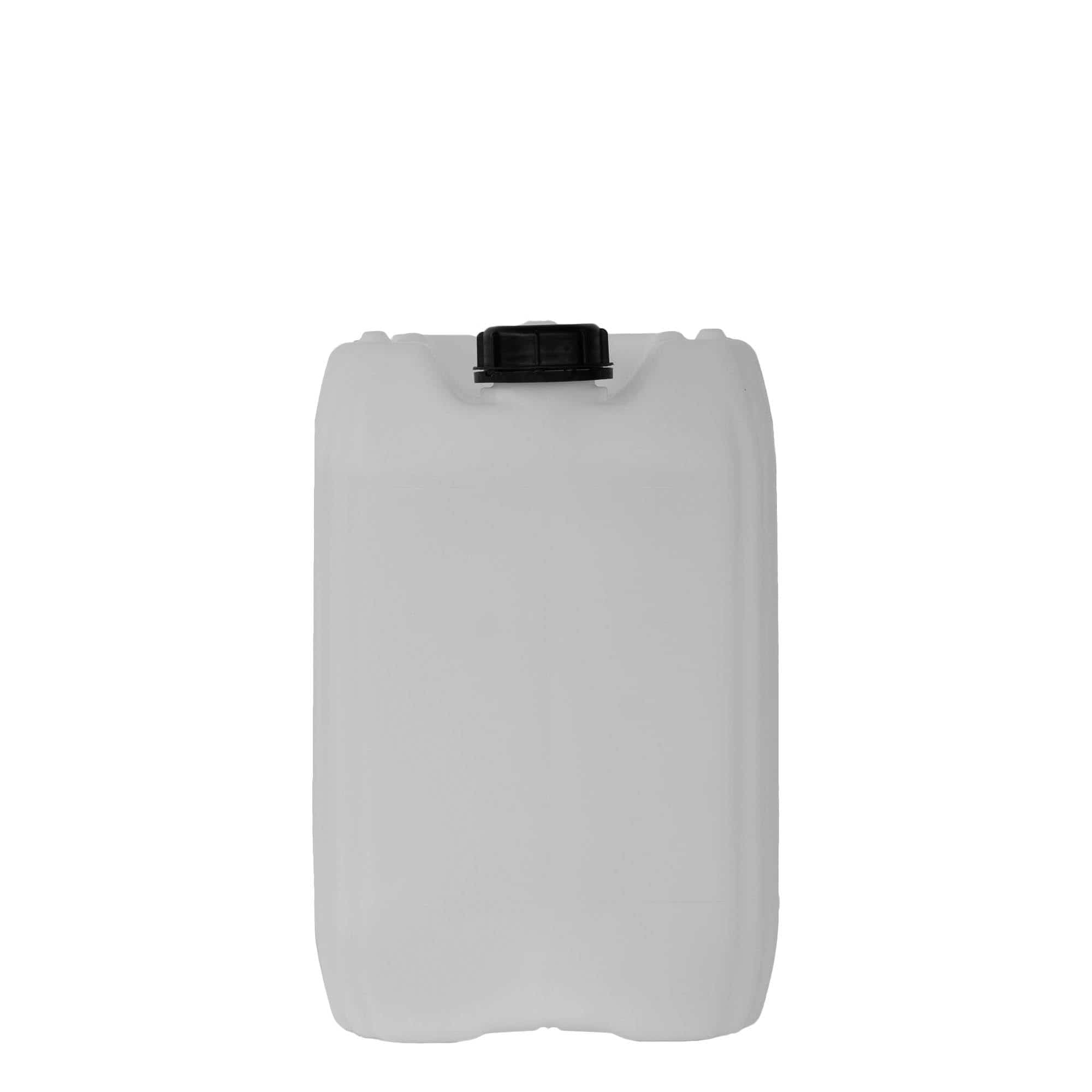 Bidon de 20 l, rectangulaire, plastique HDPE, naturel, ouverture : ND 60
