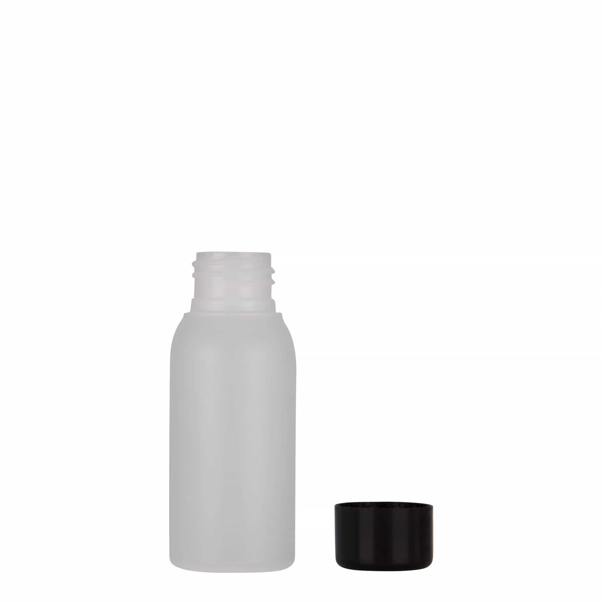 Flacon en plastique 50 ml 'Tuffy', PEHD, naturel, ouverture : 24/410