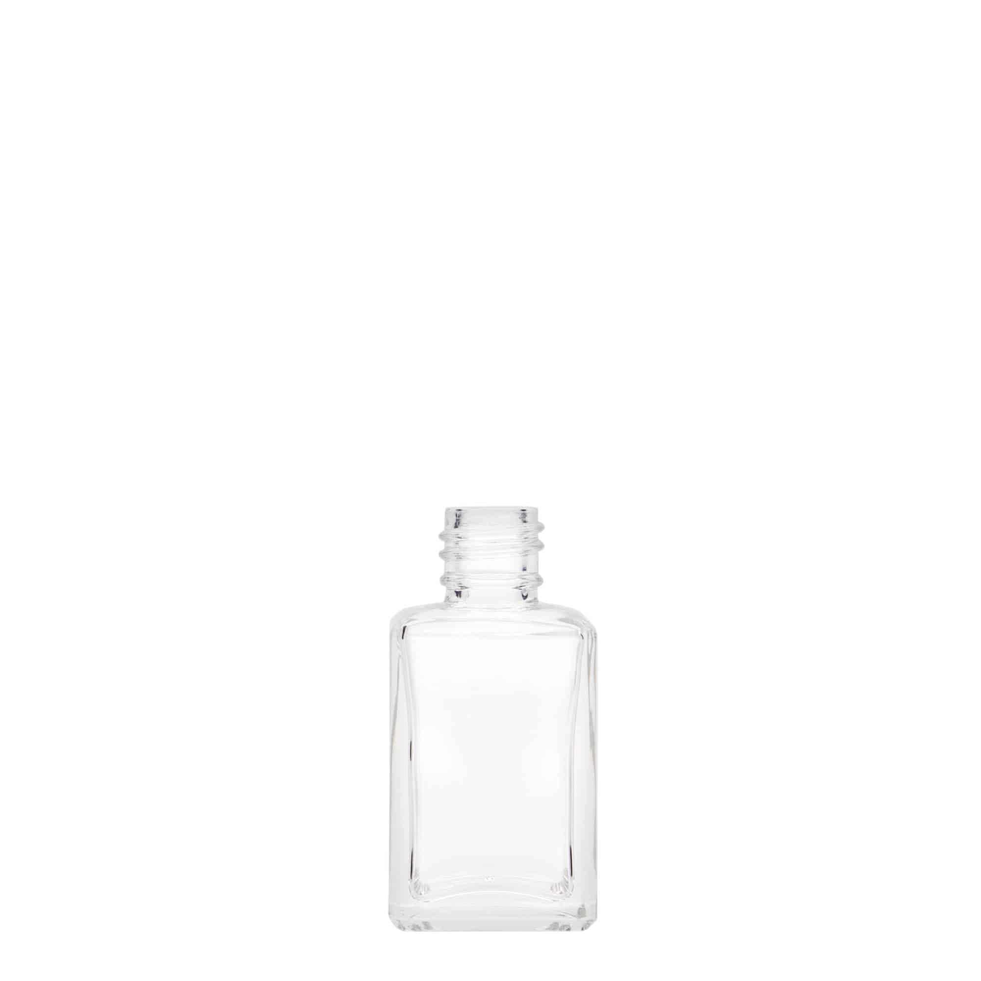 Flacon en verre 30 ml « Tamme », carré, ouverture : PP 18