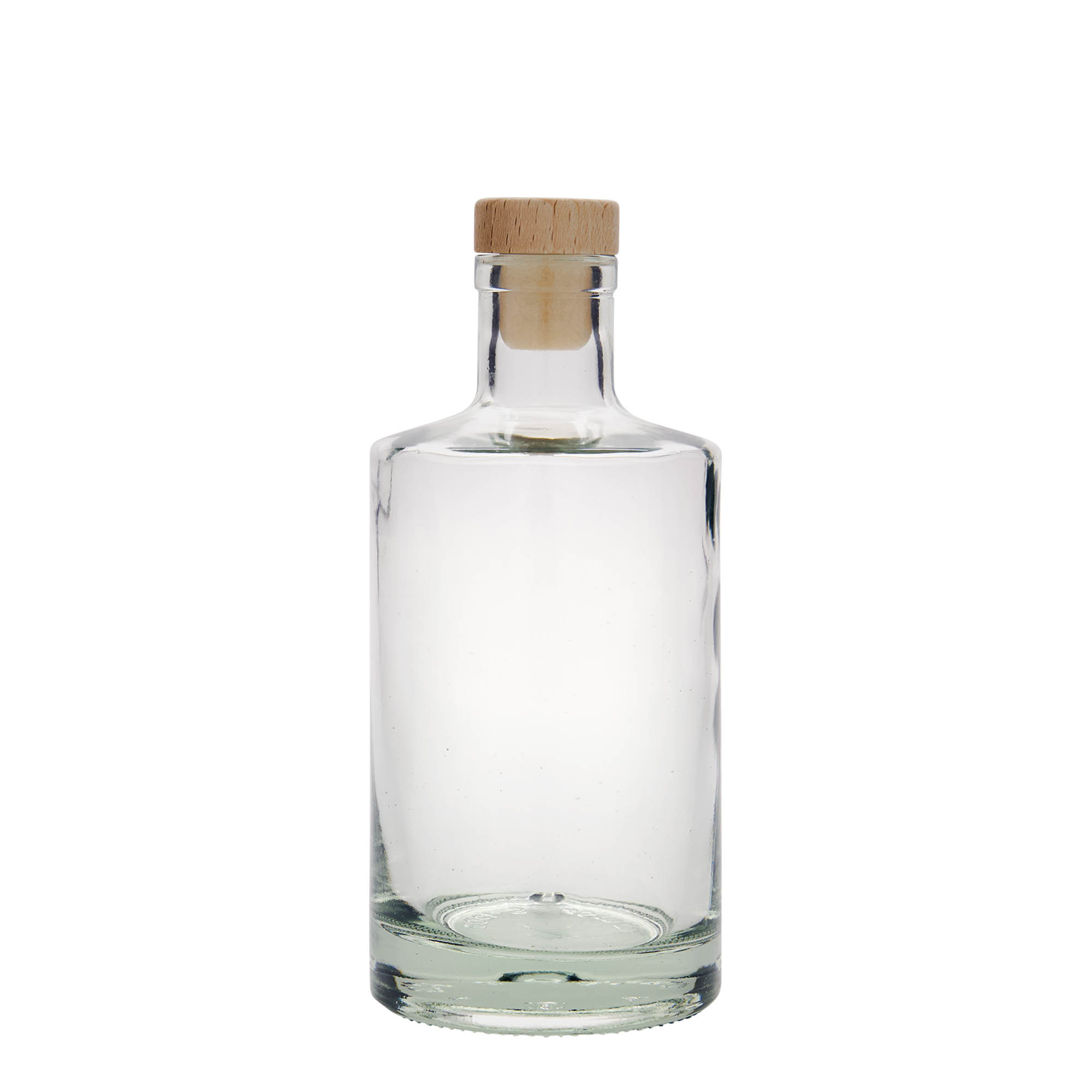 Bouteille en verre 500 ml 'Caroline', ouverture : bouchon en liège Bouteille en verre 500 ml 'Caroline', ouverture : bouchon en liège