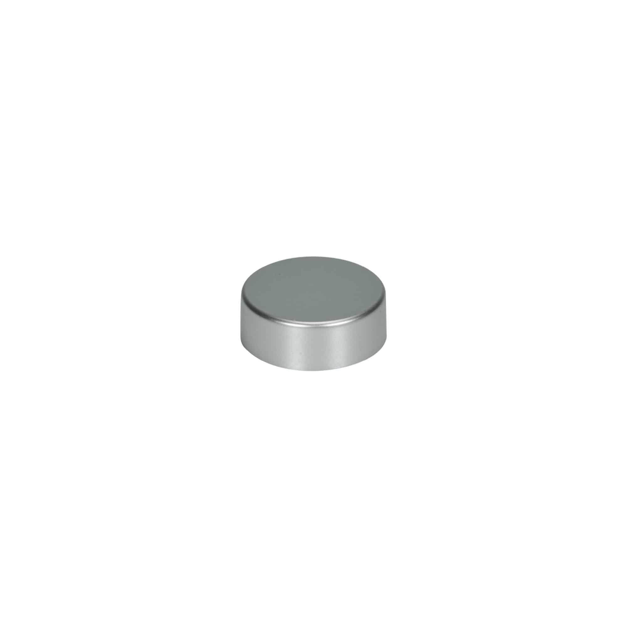 Bouchon à vis, plastique ABS, argenté mat, pour goulot : GPI 33/400 Bouchon à vis, plastique ABS, argenté mat, pour goulot : GPI 33/400