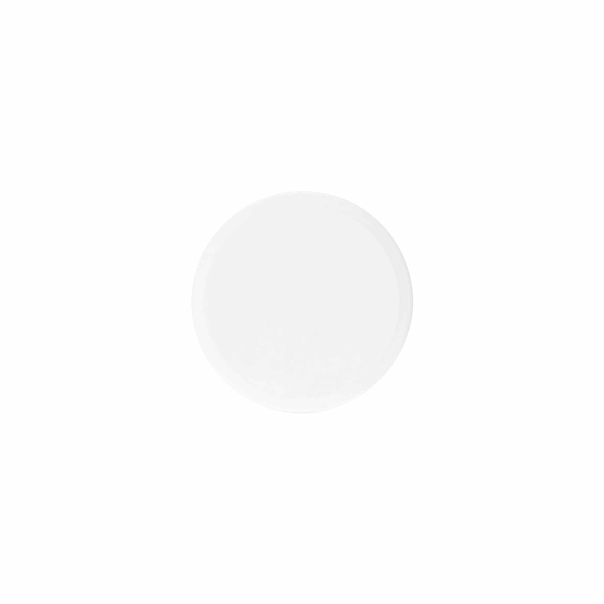 Bouchon à vis 'White Line' 60ml, plastique PP, blanc