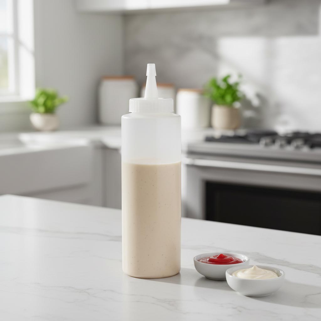 Bouchon à vis avec embout de pulvérisation, plastique PP, blanc, pour ouverture : 38/400