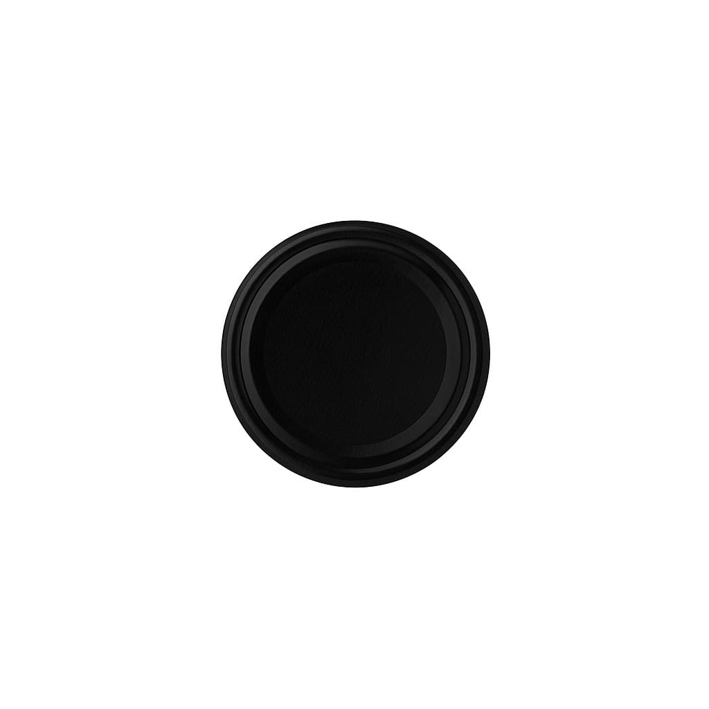 Bouchon à vis, tôle blanche, noir, pour ouverture : TO 53 Bouchon à vis, tôle blanche, noir, pour ouverture : TO 53