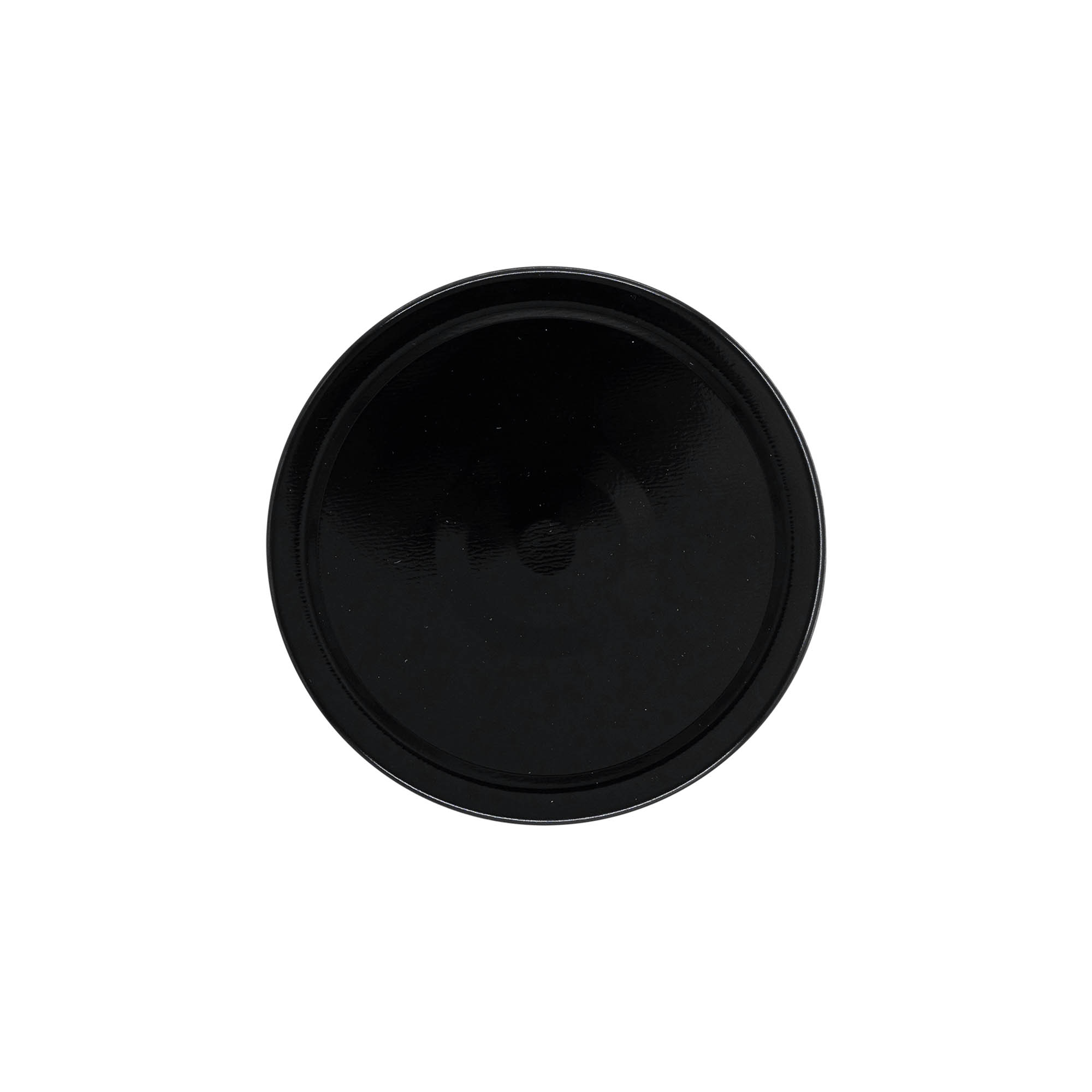 Bouchon à visser Deep-Twist-Off, tôle blanche, noir, pour ouverture : Deep-TO 82
