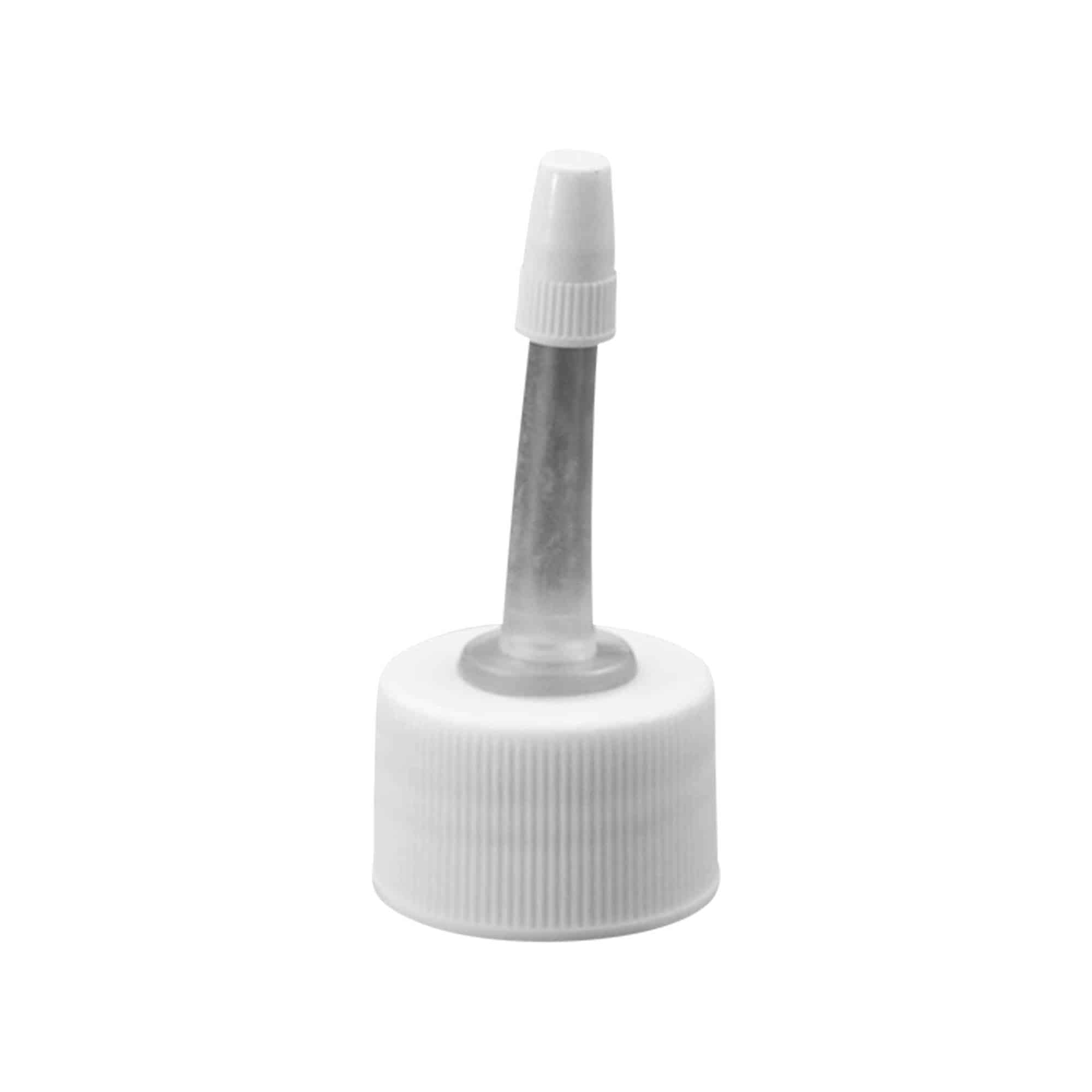 Bougage à vis avec applicateur, plastique PP, blanc, pour bouchage: 24/410