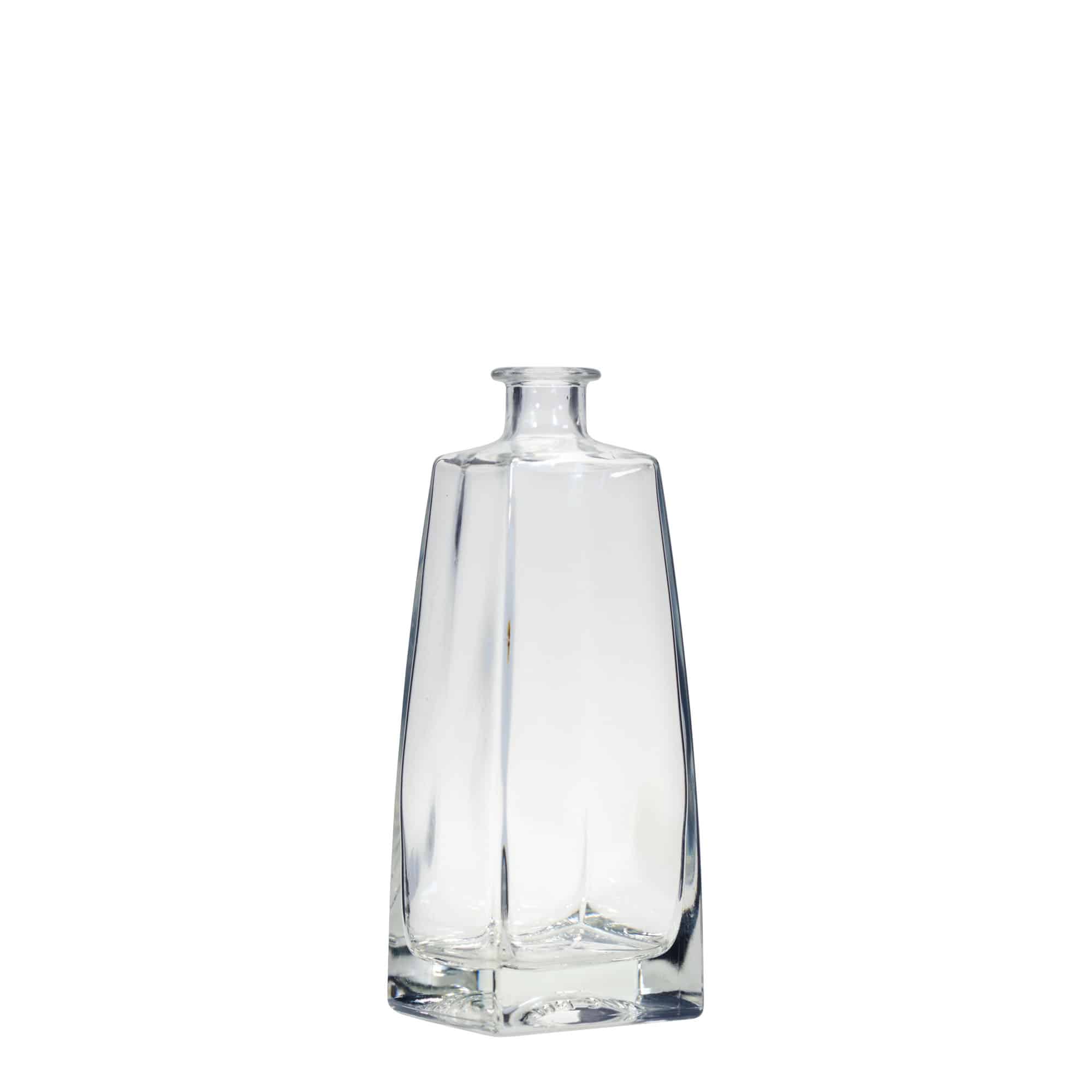 Bouteille en verre 700 ml 'Timmy', rectangulaire, bouchage: bouchon