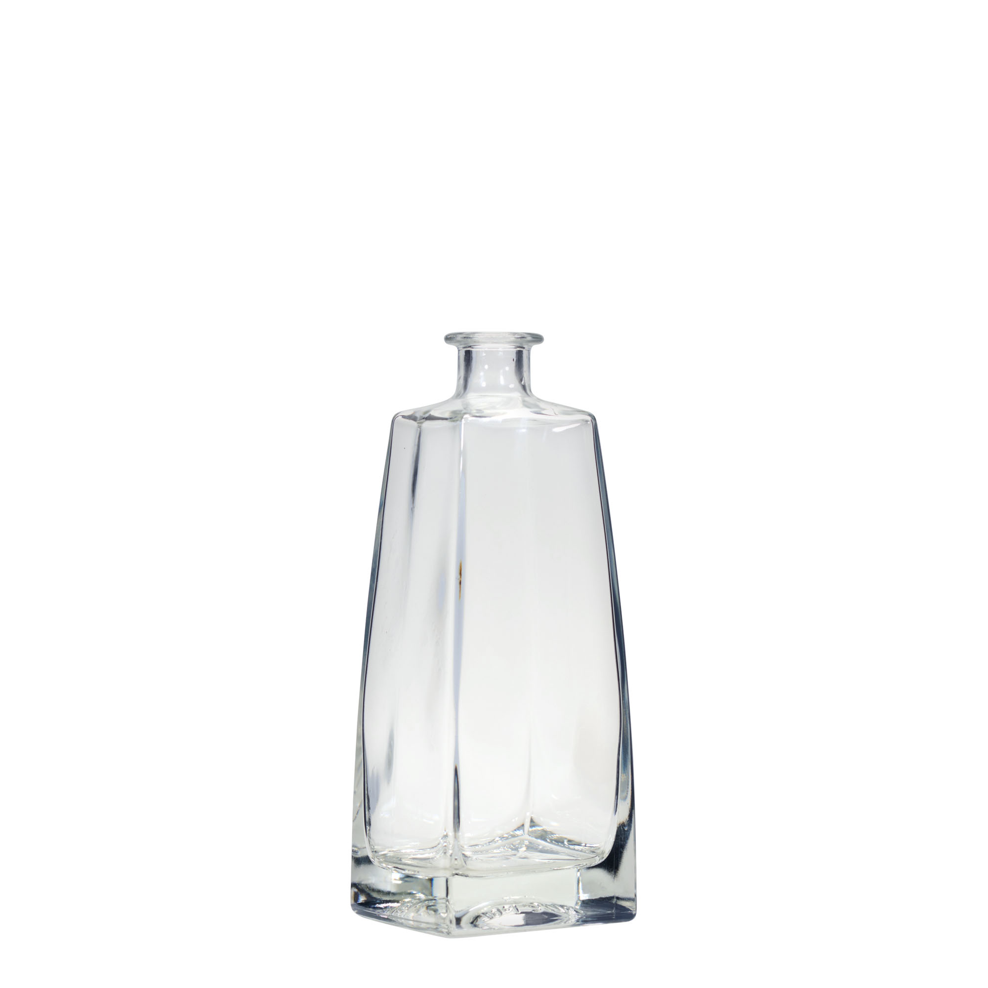 Bouteille en verre 700 ml « Timmy », rectangulaire, ouverture : bouchon en liège