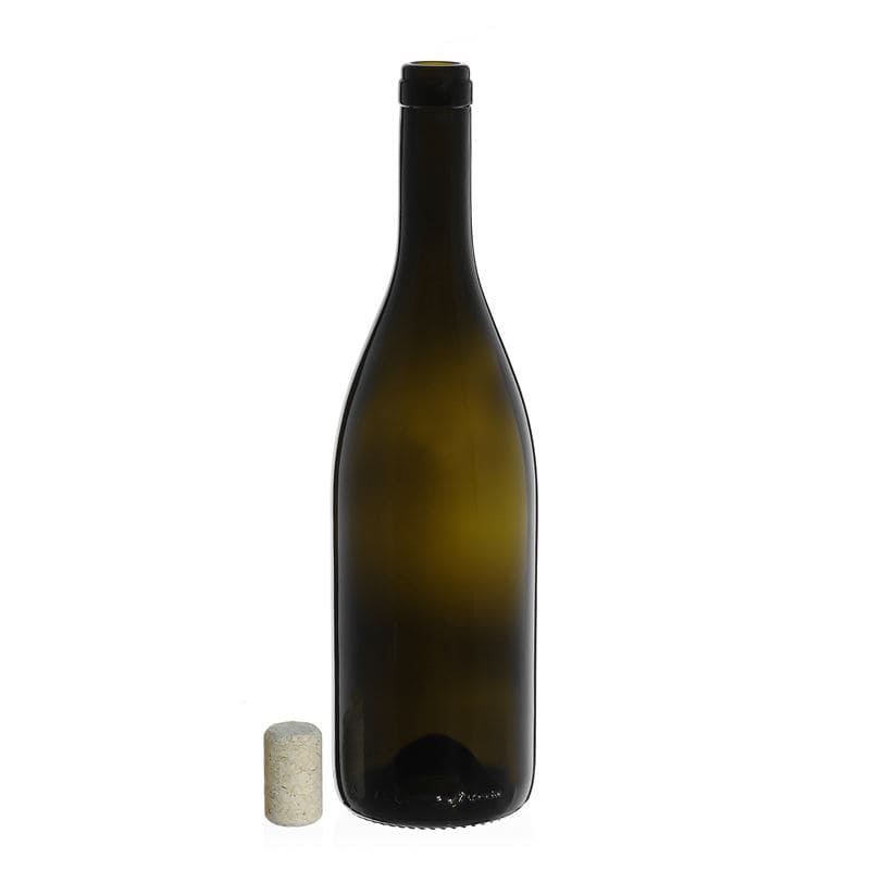 Bouteille de vin 750 ml 'Tiffany', vert antique, ouverture : bouchon