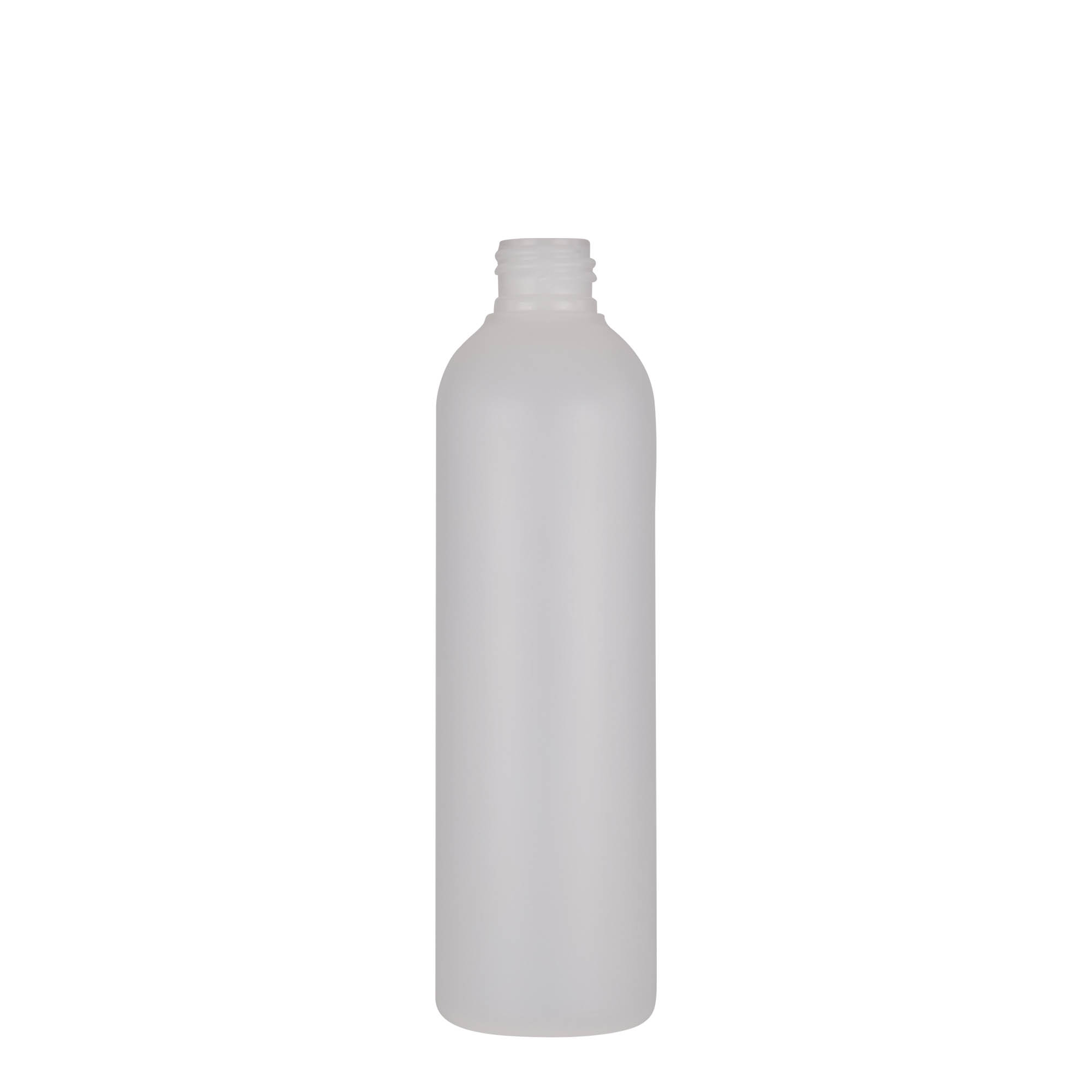 Flacon en plastique 250 ml 'Tuffy', HDPE, naturel, ouverture : 24/410 Flacon en plastique 250 ml 'Tuffy', HDPE, naturel, ouverture : 24/410