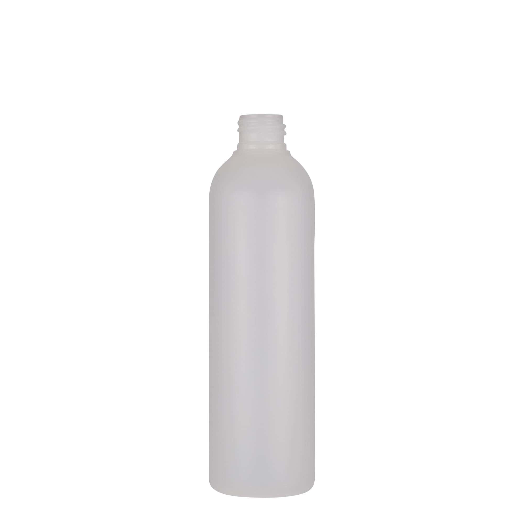 Flacon en plastique 250 ml « Tuffy », HDPE, naturel, ouverture : 24/410