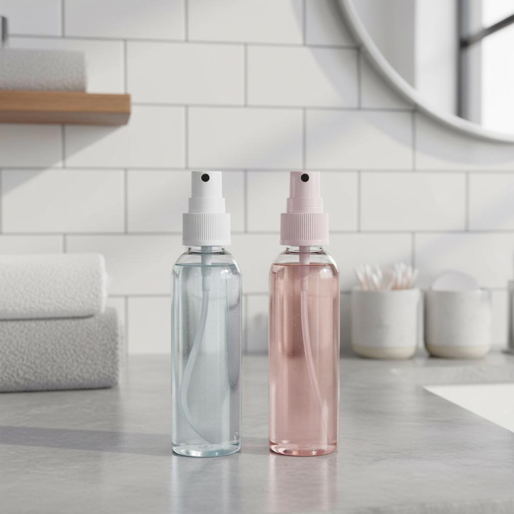 Bouchon à vis avec pulvérisateur spray, plastique PP, noir, pour ouverture : 24/410