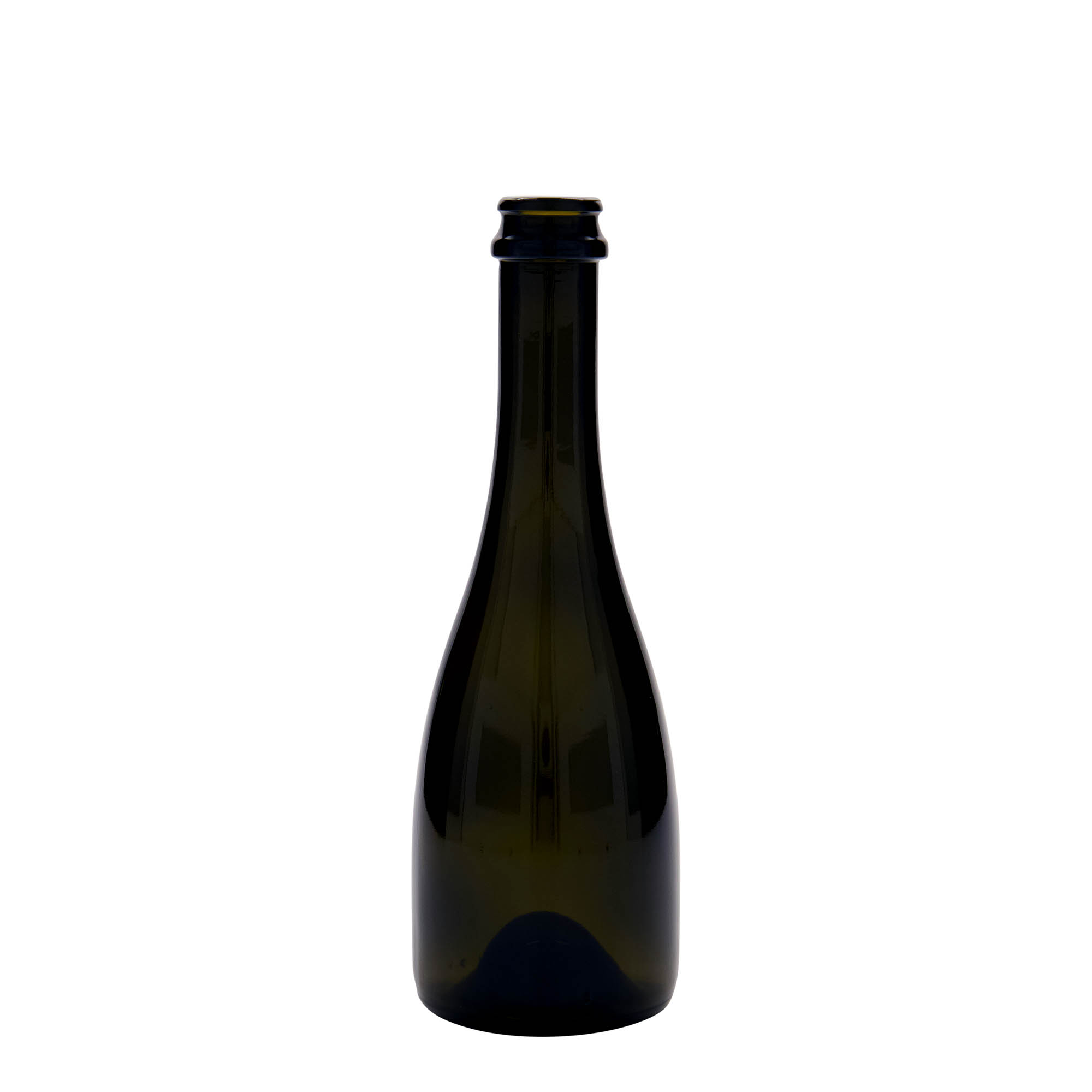 Bouteille de bière / champagne 330 ml 'Tosca', verre, vert antique, ouverture : capsule couronne