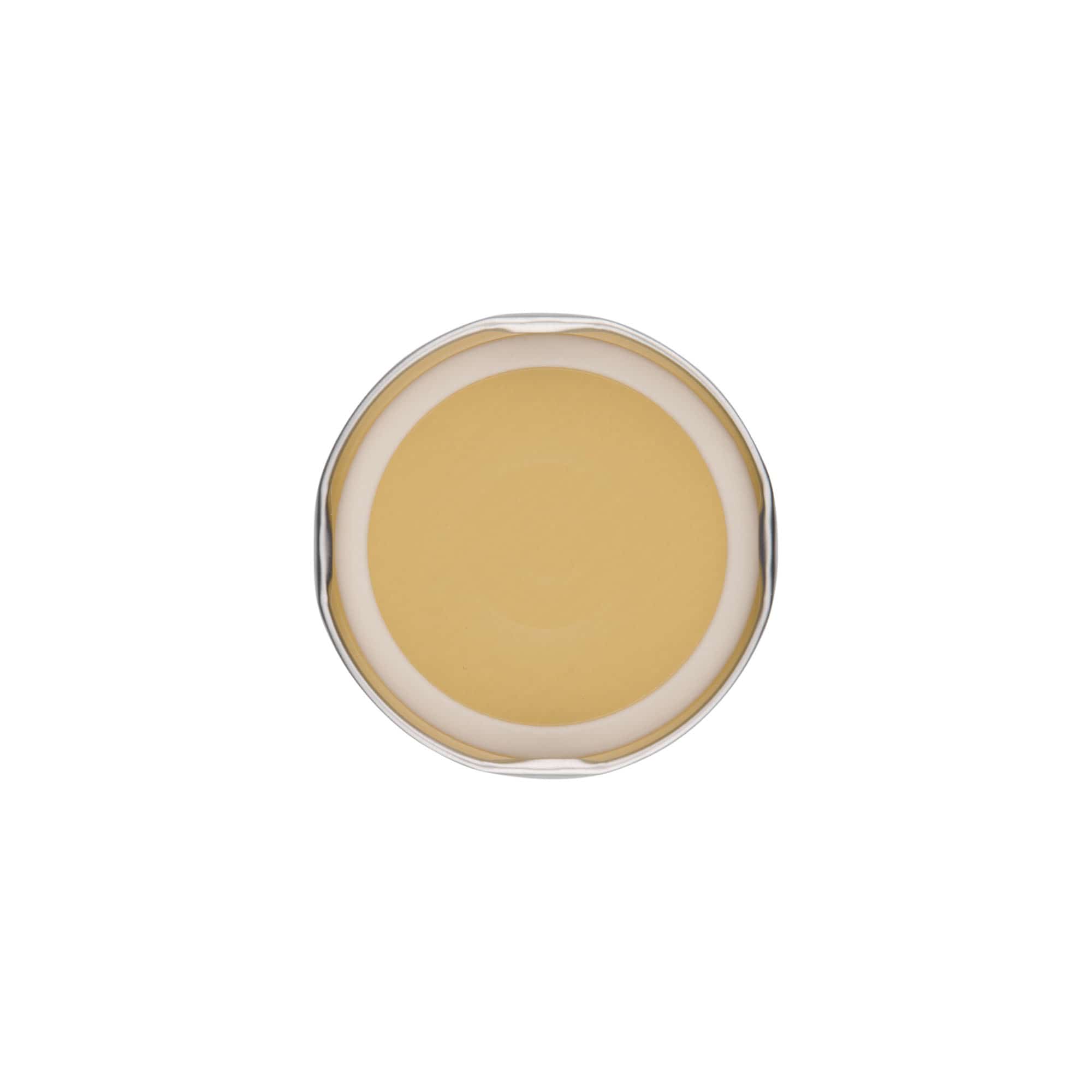 Bouchon à visser, tôle blanche, argenté, pour ouverture : TO 66