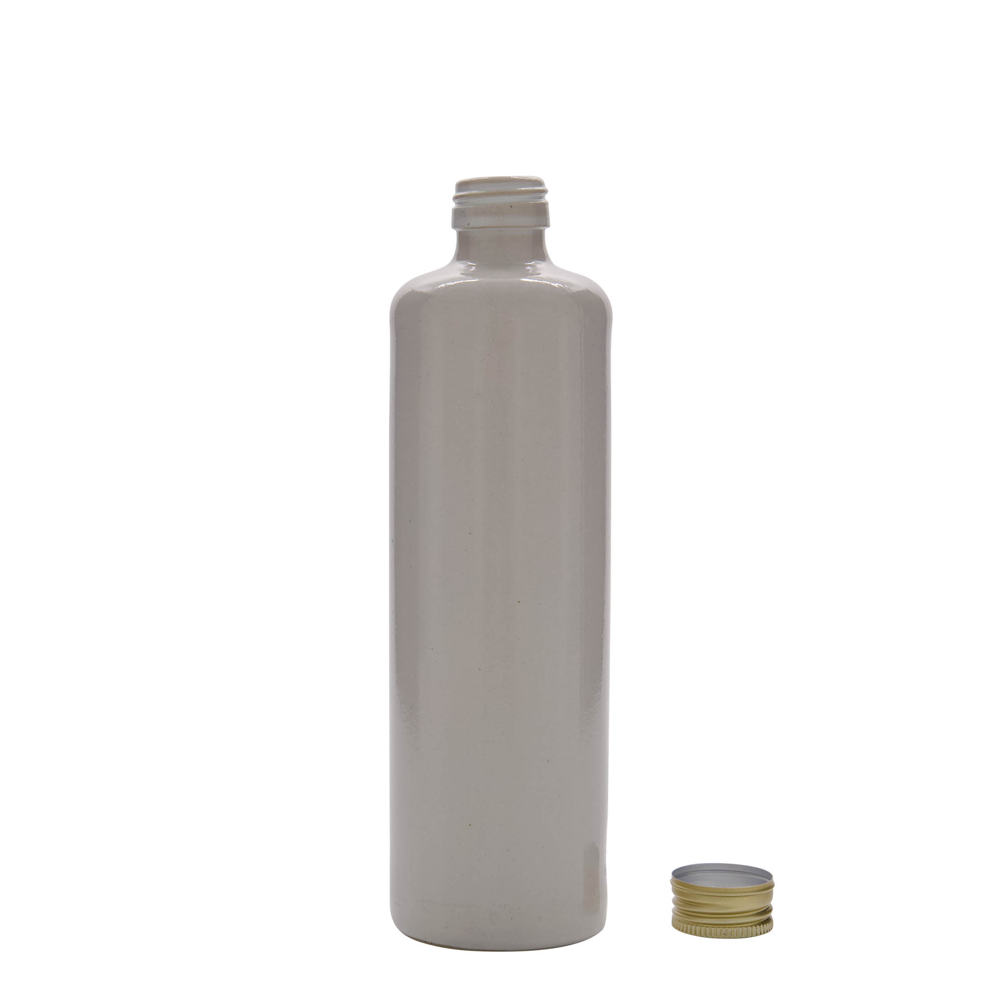 Cruche en terre cuite 500 ml, grès, blanc, ouverture : PP 31,5