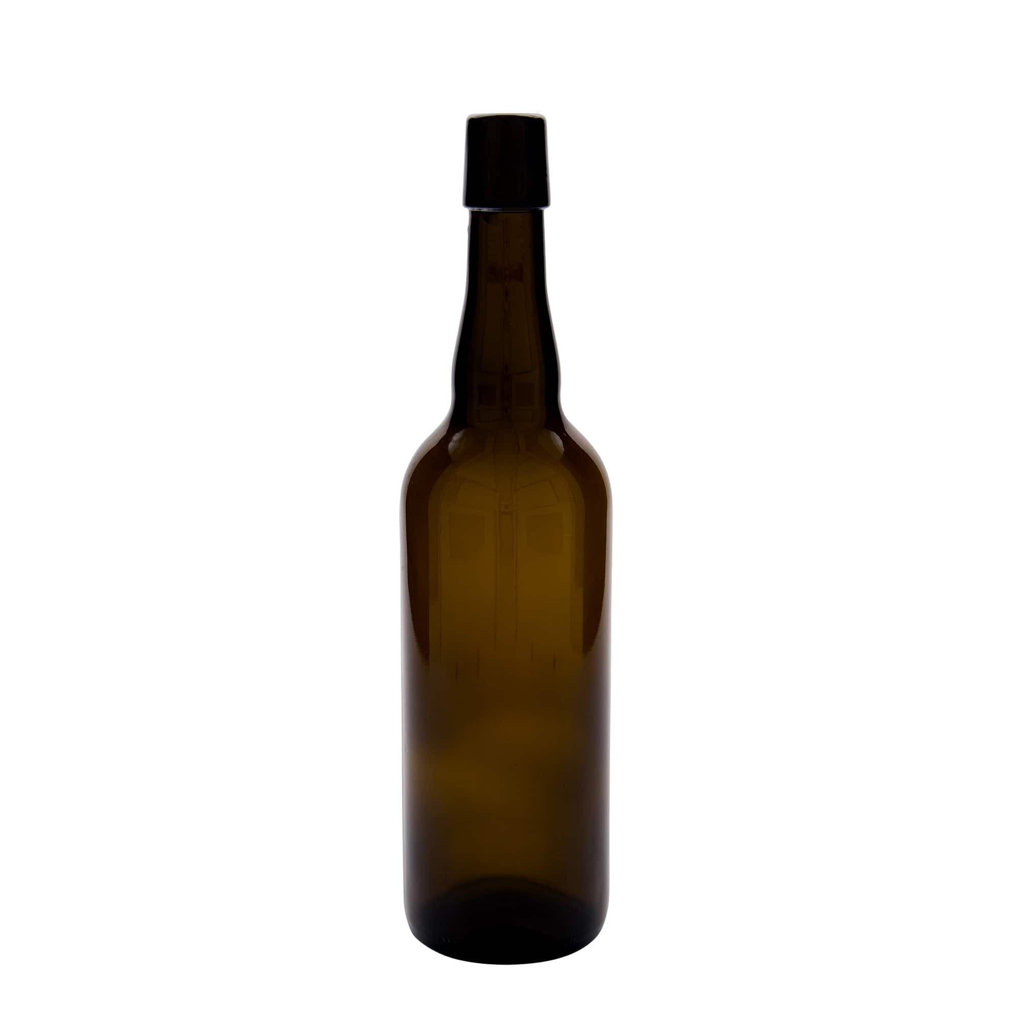 Bouteille de bière 750 ml Belgique, verre, brun, ouverture : fermeture à levier