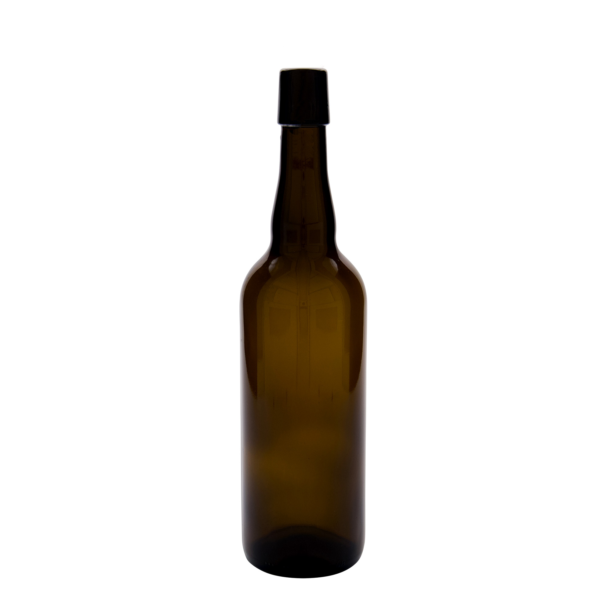 Bouteille de bière 750 ml Belgique, verre, brun, ouverture : fermeture à levier Bouteille de bière 750 ml Belgique, verre, brun, ouverture : fermeture à levier