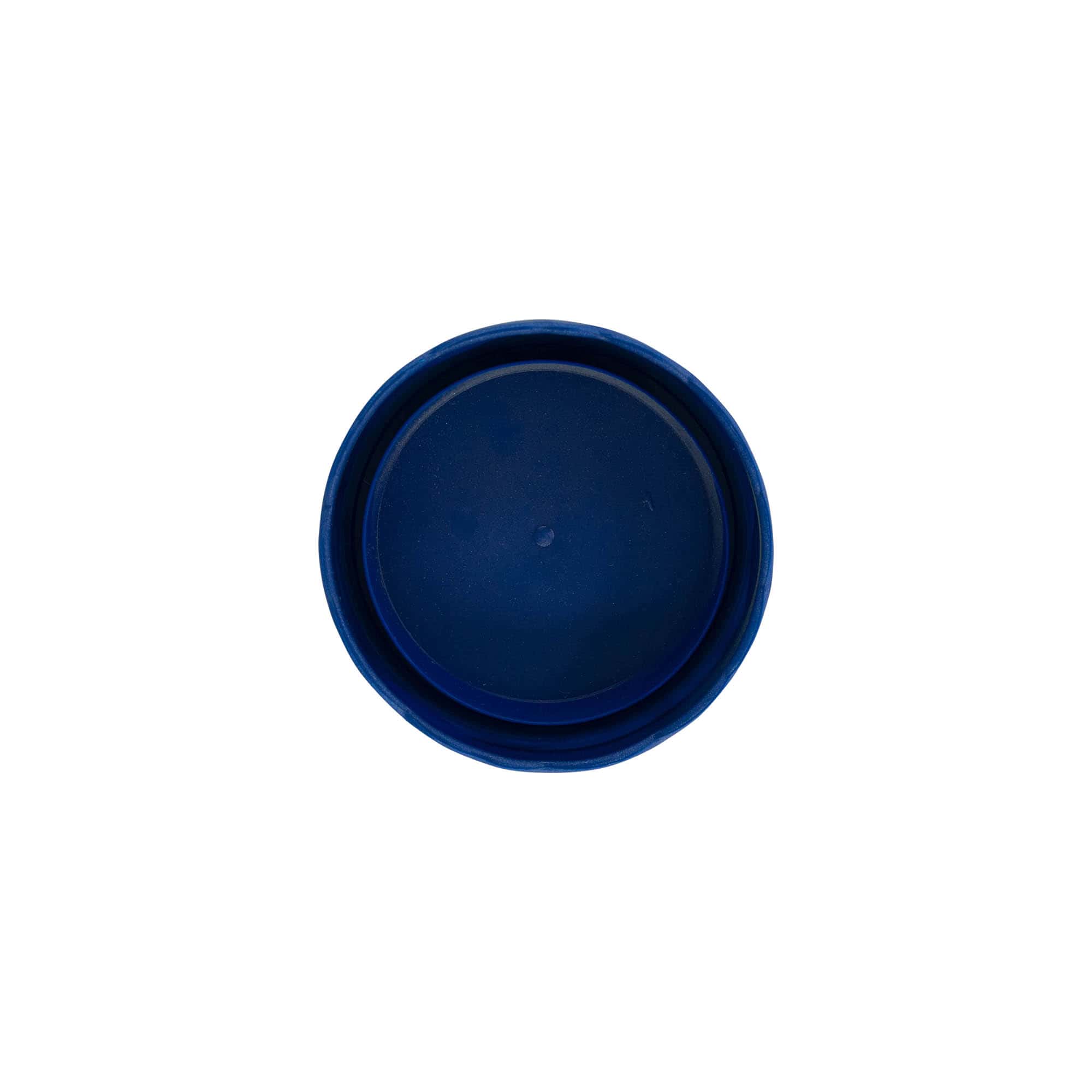 Couvercle à emboîtement pour pot en céramique à col étroit, plastique HDPE, bleu