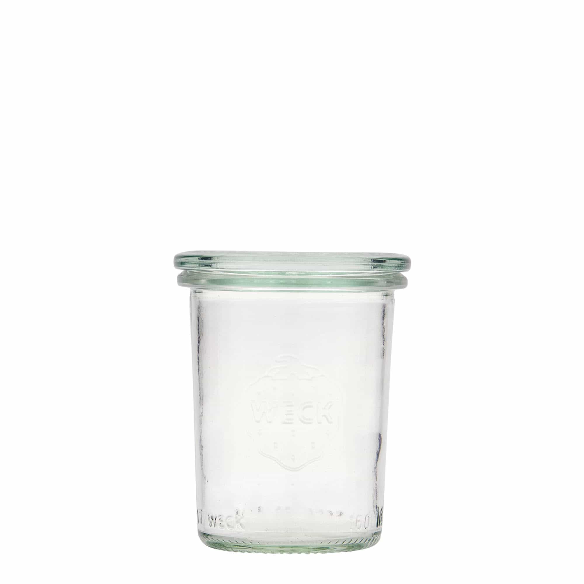 Verrine WECK 160 ml, bouchage: bords arrondis Verrine WECK 160 ml, bouchage: bords arrondis