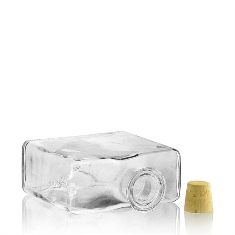 Bouteille en verre 500 ml « Julia », rectangulaire, ouverture : liège