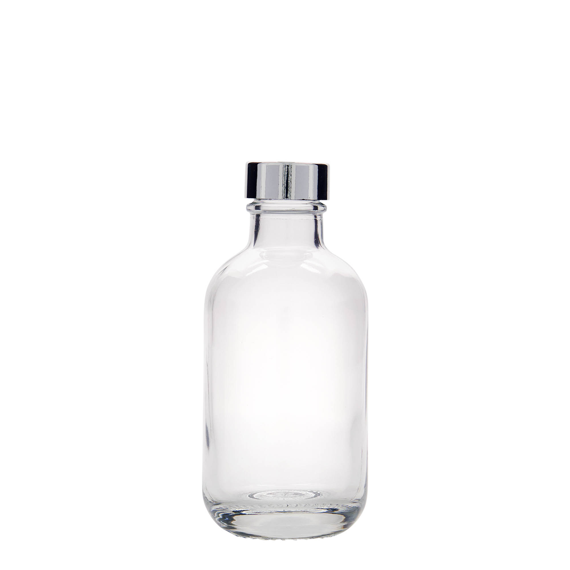 Flacon en verre de 200 ml « Lotto », ouverture : GPI 28 Flacon en verre de 200 ml « Lotto », ouverture : GPI 28