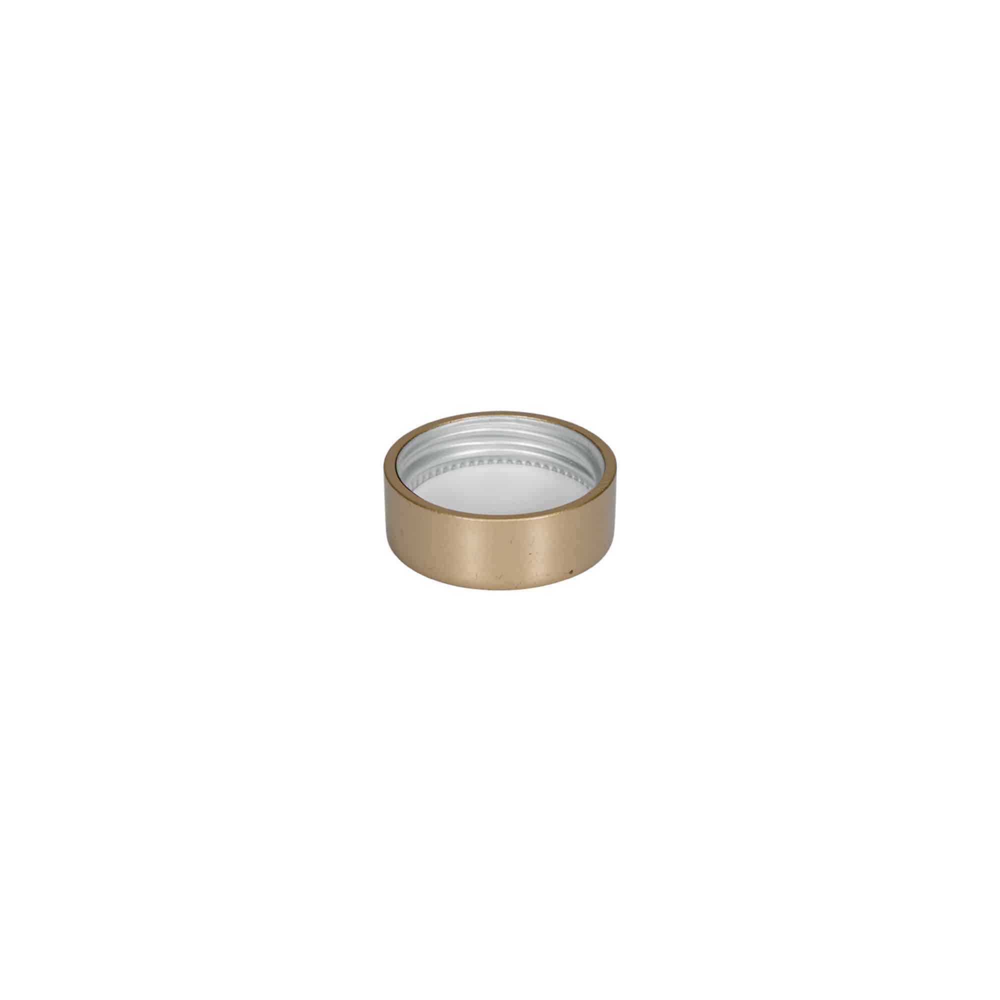 Bouchon à vis, plastique ABS, or mat, pour ouverture : GPI 33/400
