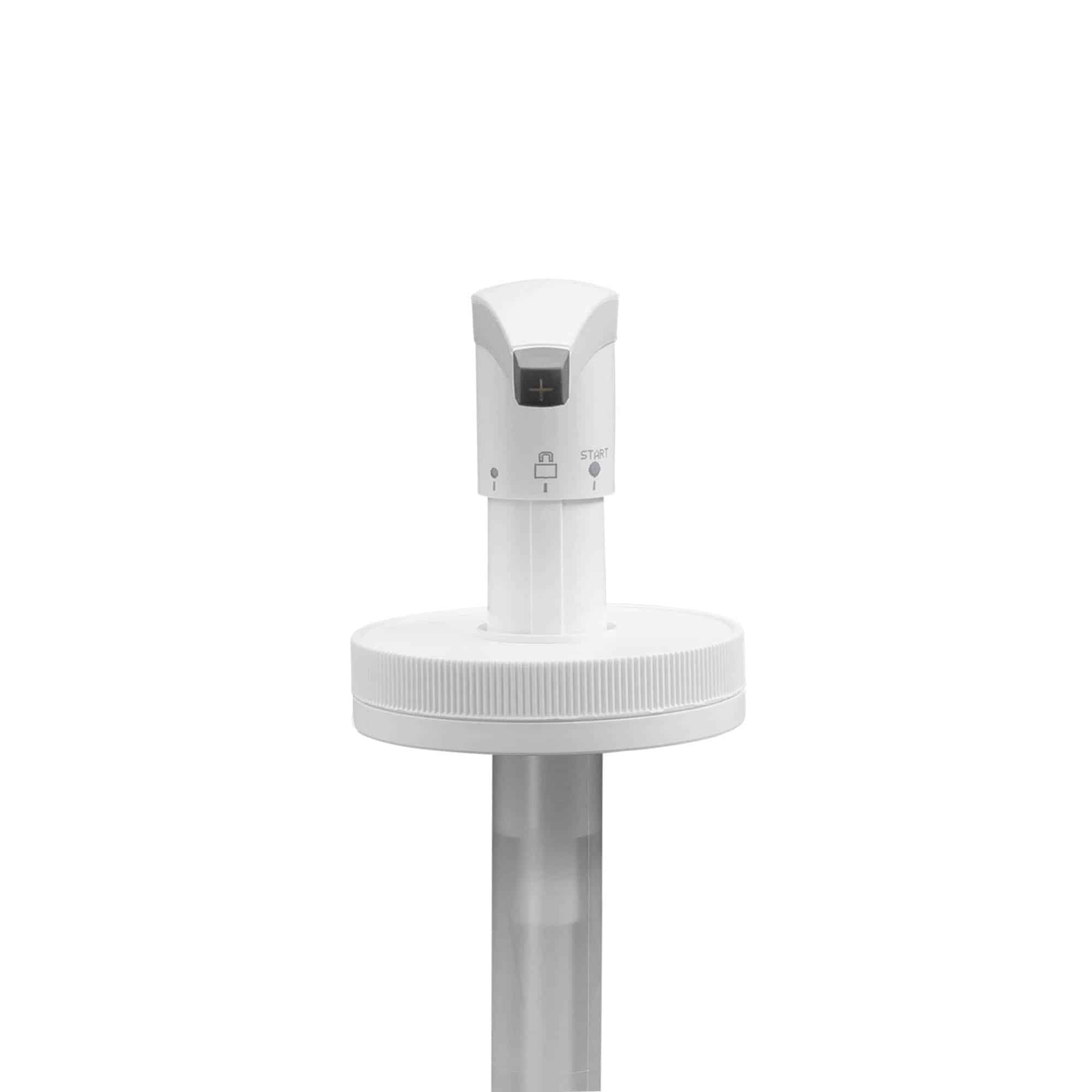 Pompe distributrice pour 655 ml « Securibox », plastique PE, blanc, pour embouchure : fermeture à vis