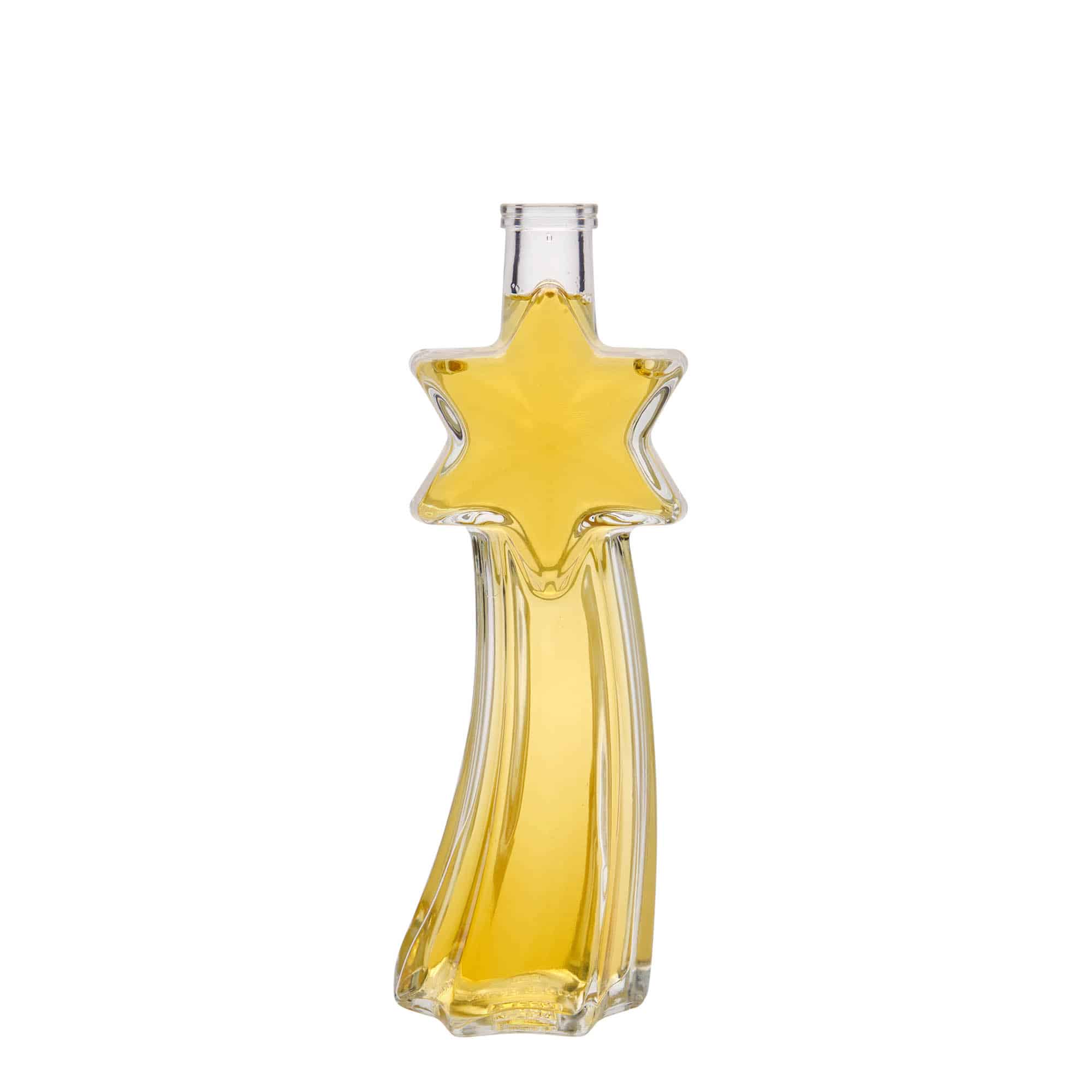 Flacon en verre 200 ml « Étoile filante », ouverture : bouchon en liège