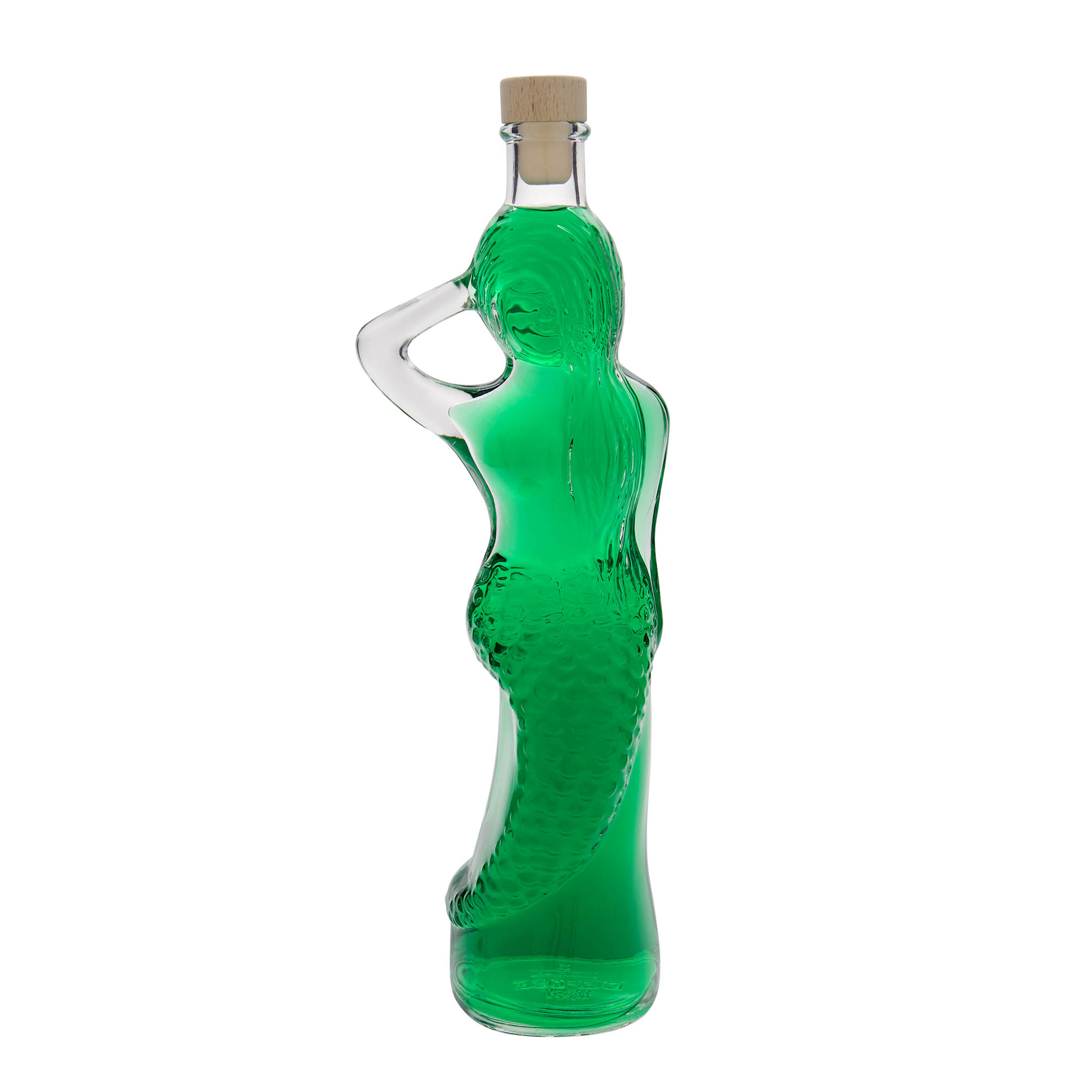 Bouteille en verre 500 ml « Sirène », ouverture : bouchon en liège Bouteille en verre 500 ml « Sirène », ouverture : bouchon en liège