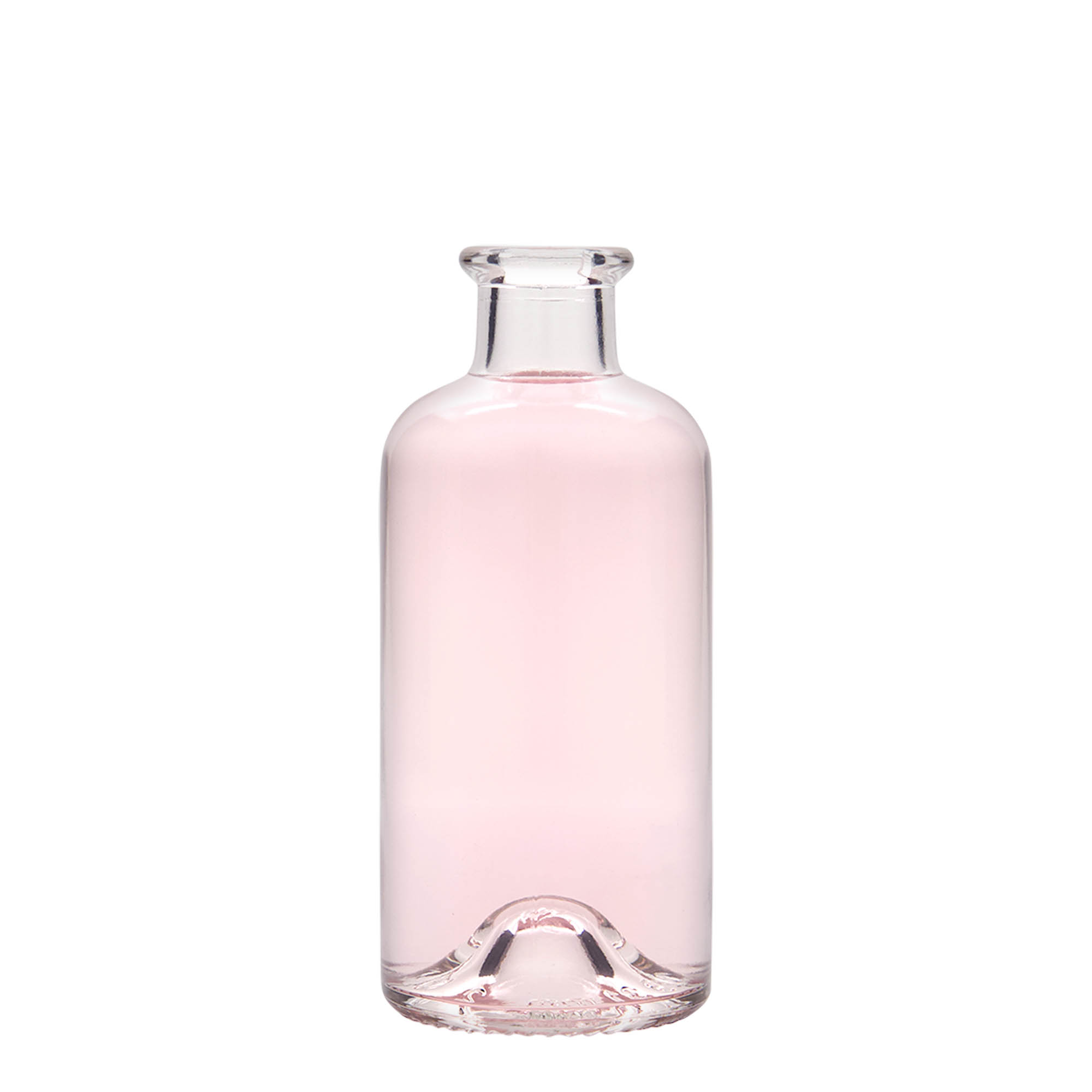 Flacon en verre 200 ml pharmacien, ouverture : bouchon en liège Flacon en verre 200 ml pharmacien, ouverture : bouchon en liège