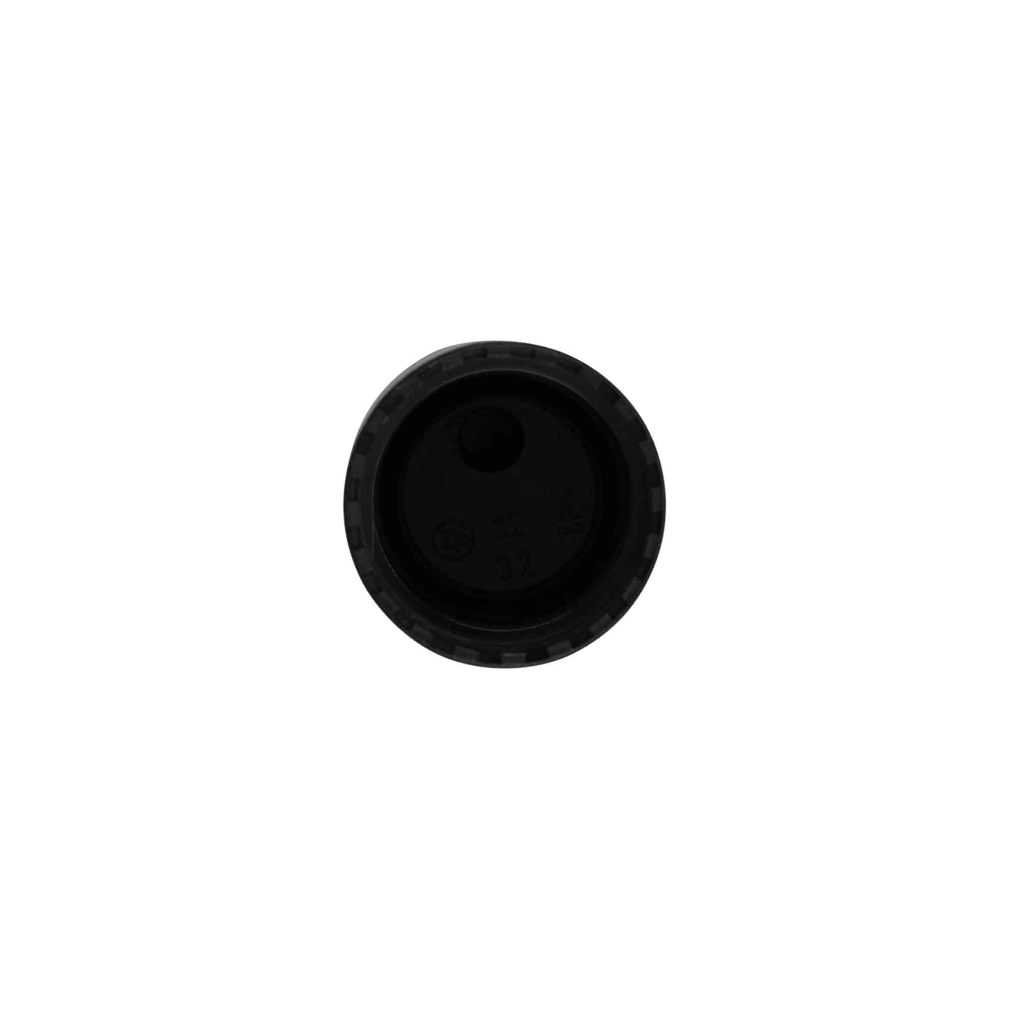 Bougage à vis Disc Top, plastique PP, noir, pour bouchage: 24/410