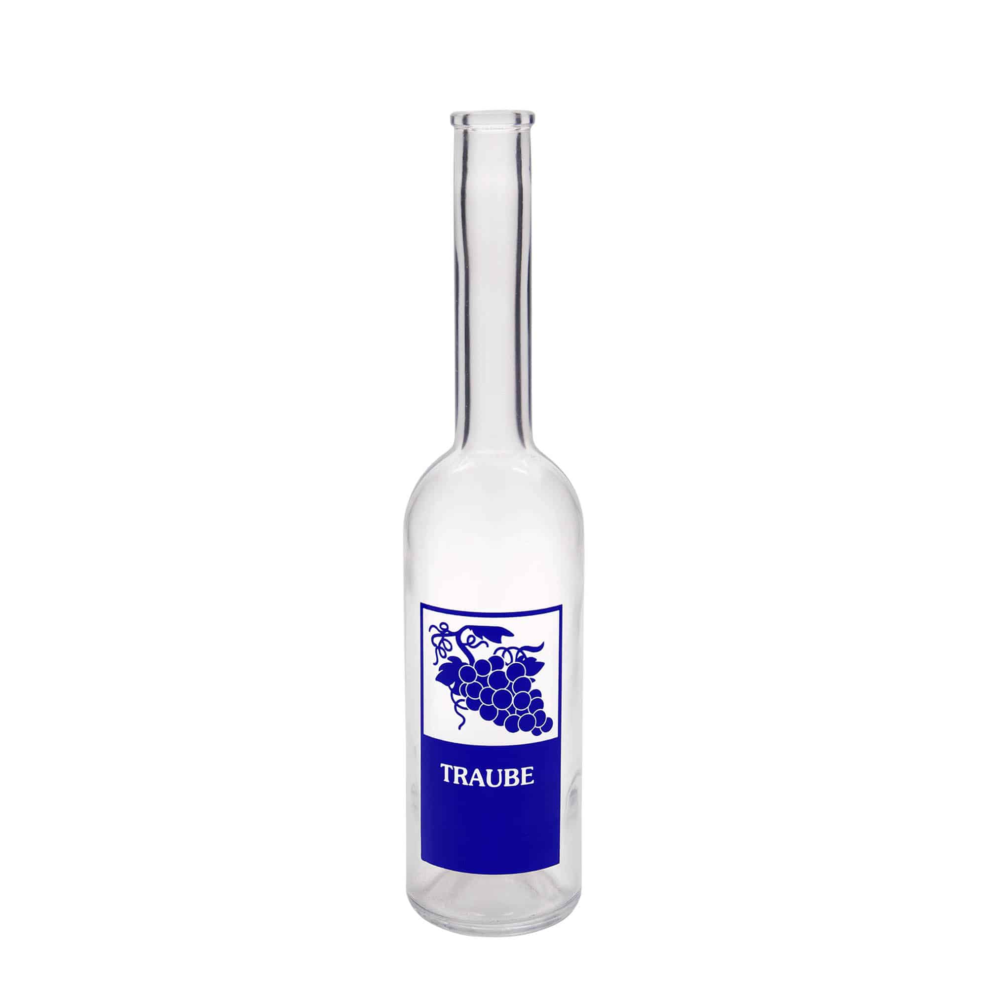 Bouteille en verre 500 ml 'Opera', motif : raisin, bouchage: bouchon Bouteille en verre 500 ml 'Opera', motif : raisin, bouchage: bouchon