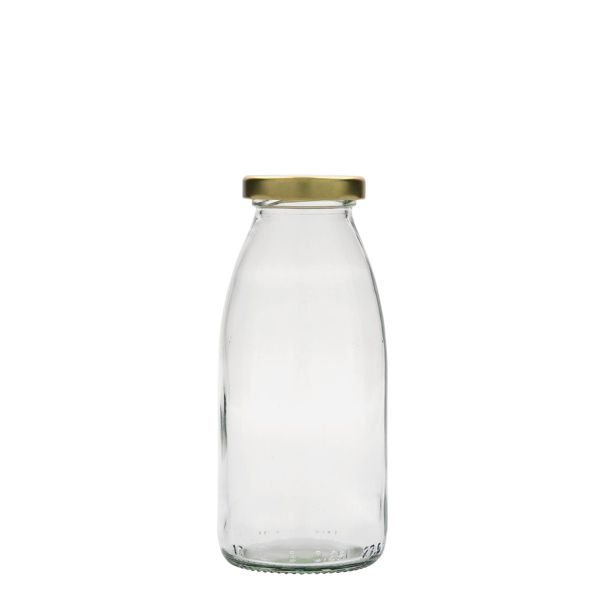 Bouteille en verre 250 ml Vroni #, ouverture : Twist-Off (TO 43) Bouteille en verre 250 ml Vroni #, ouverture : Twist-Off (TO 43)