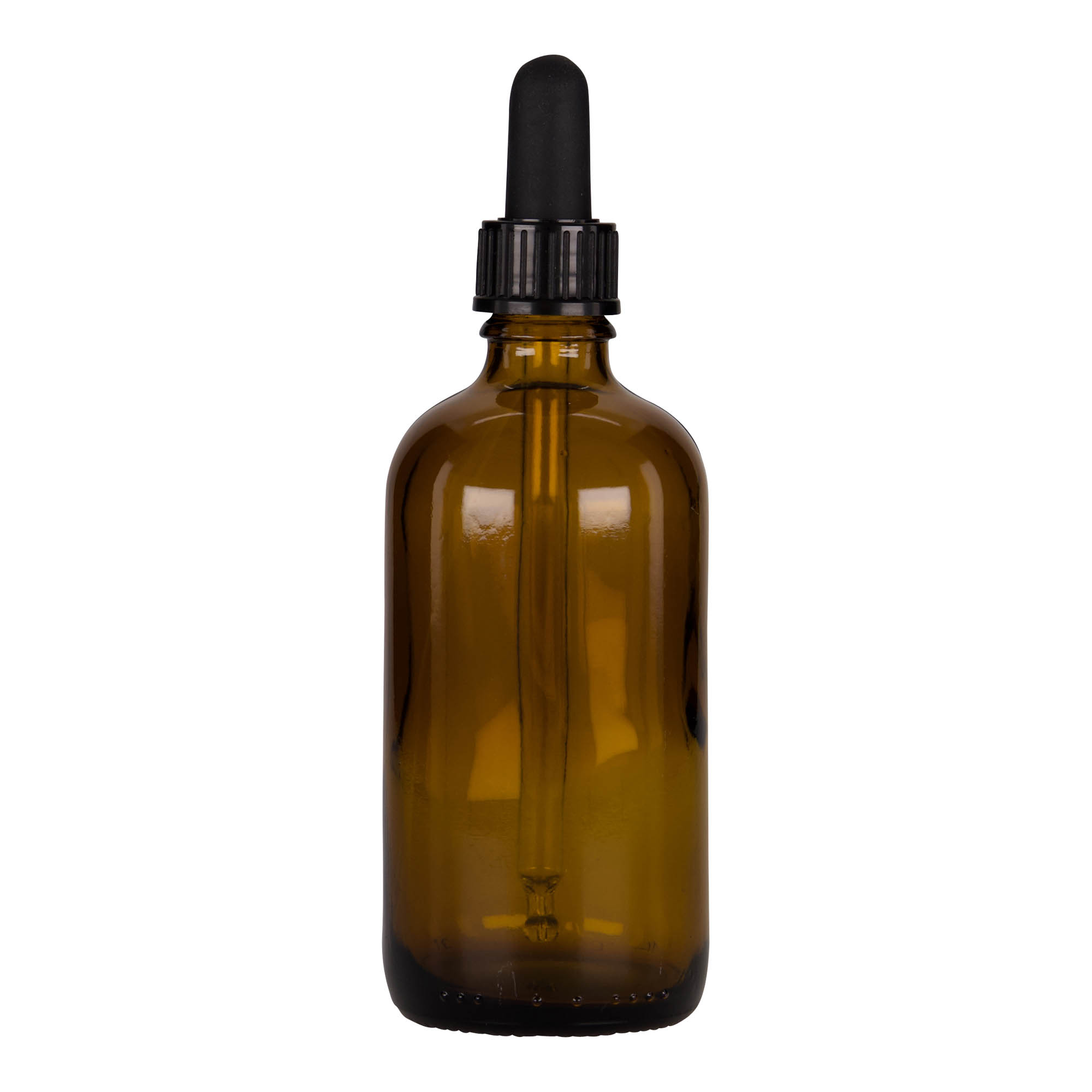 Flacon compte-gouttes 100 ml Médical, verre, brun-noir, ouverture : DIN 18
