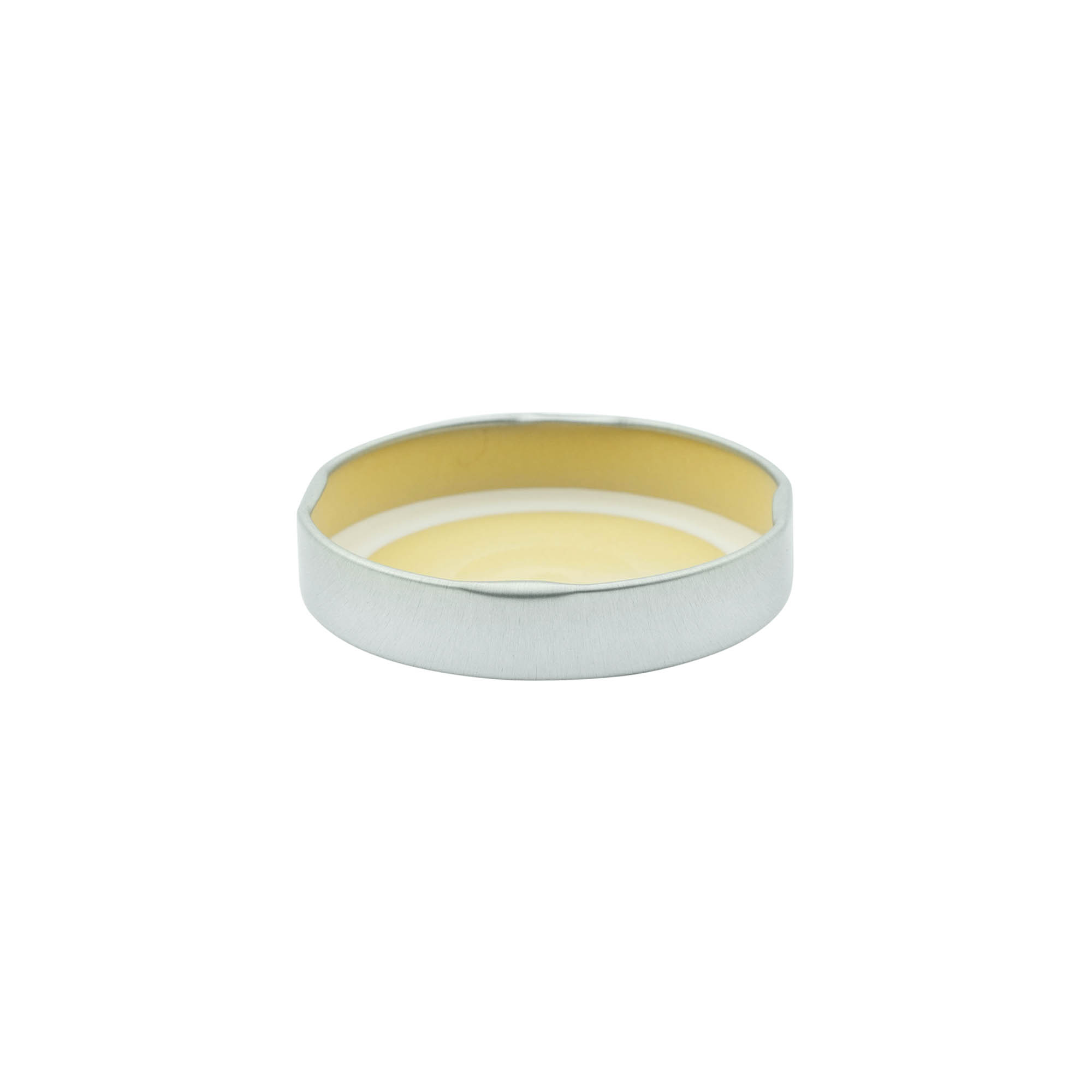 Bouchon à vis profond, tôle blanche, argenté, pour ouverture : Deep-TO 70