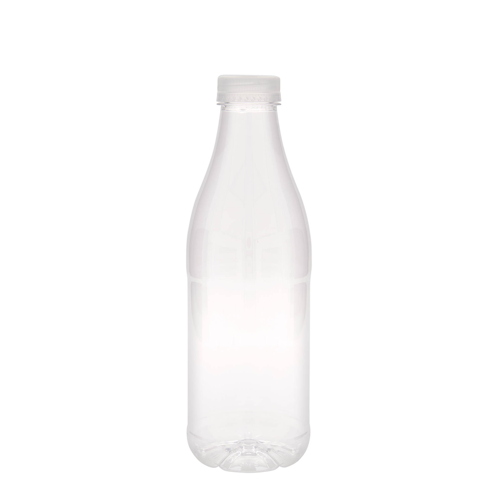 Bouteille PET 1 000 ml « Milk and Juice », plastique, ouverture : 38 mm Bouteille PET 1 000 ml « Milk and Juice », plastique, ouverture : 38 mm